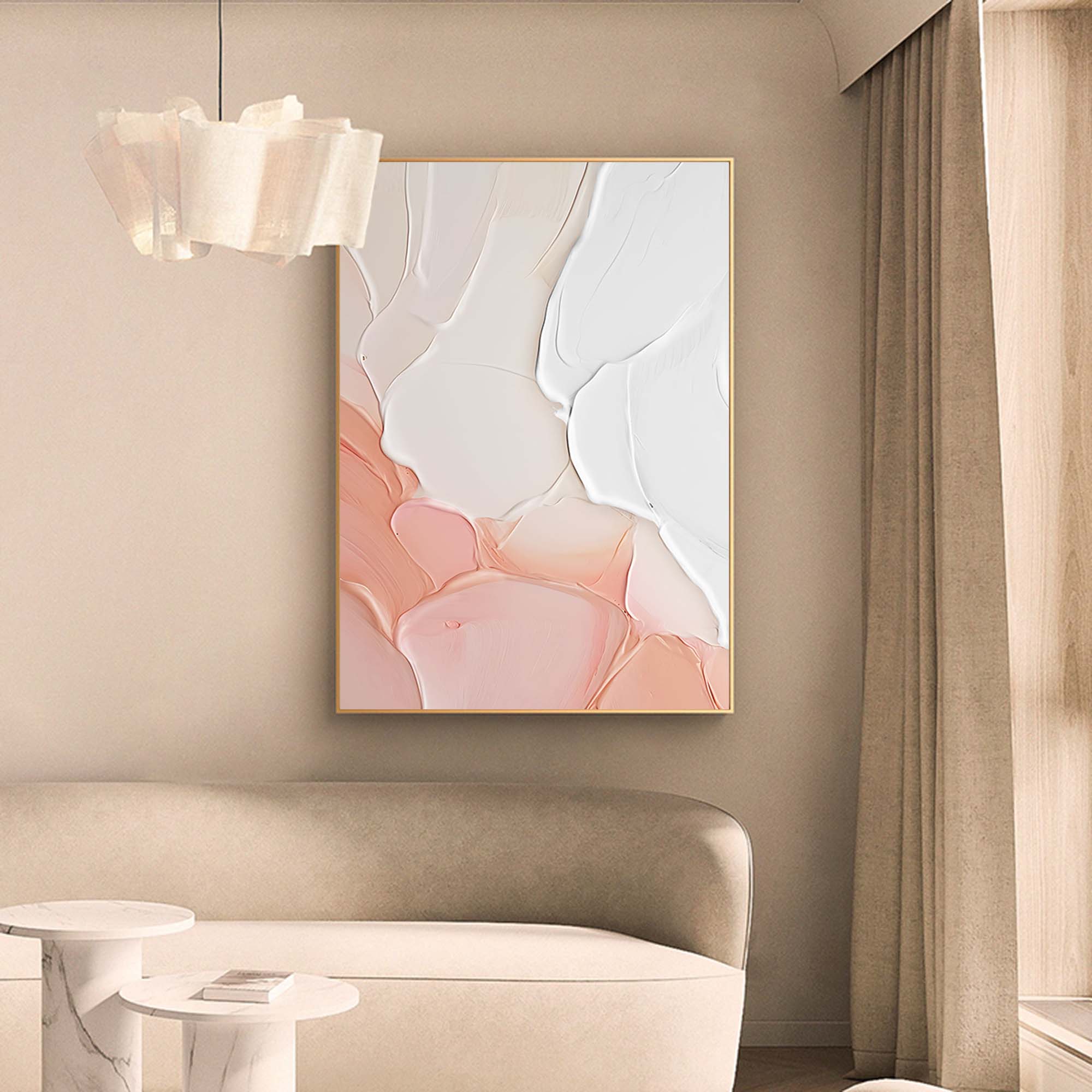 Soft Pastel Minimalist Canvas Art