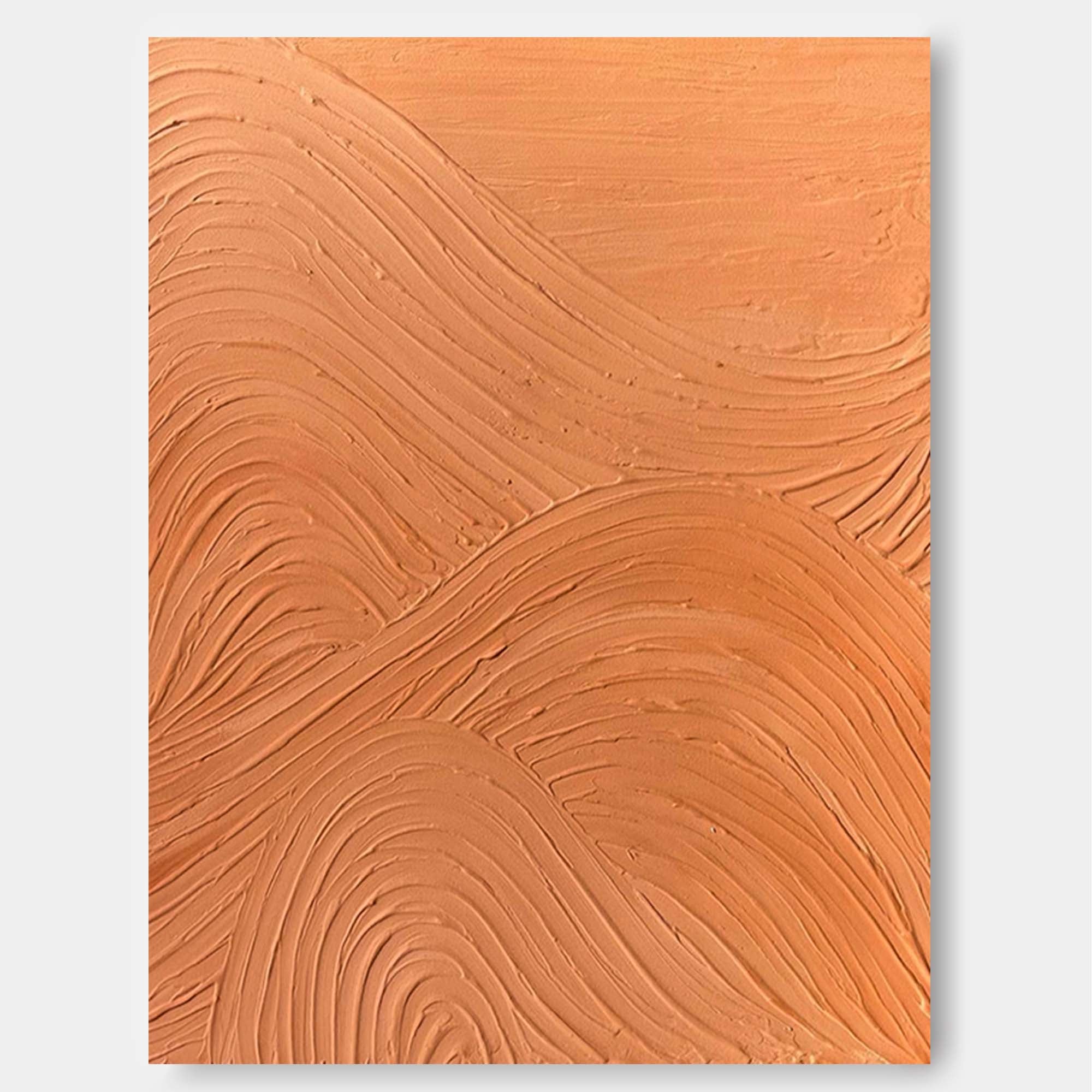 Textured Wave Pattern Terracotta Art
