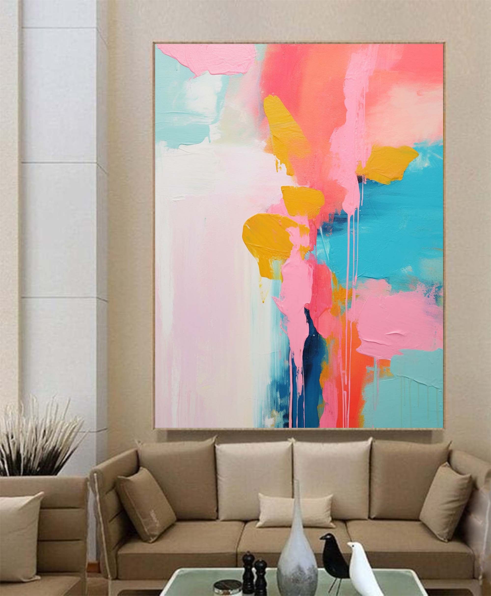 Blossom Dreams Abstract Painting