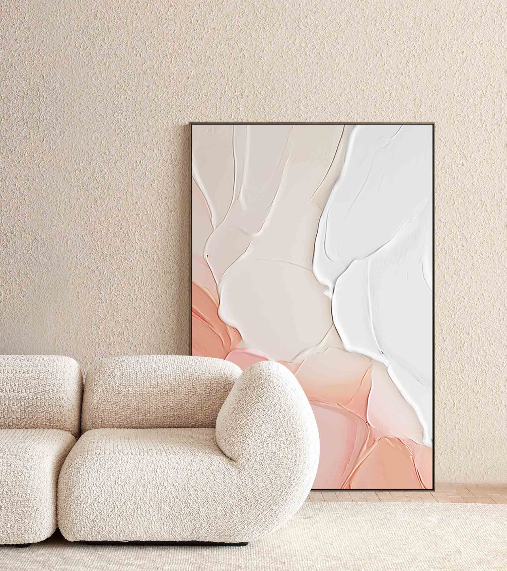 Soft Pastel Minimalist Canvas Art
