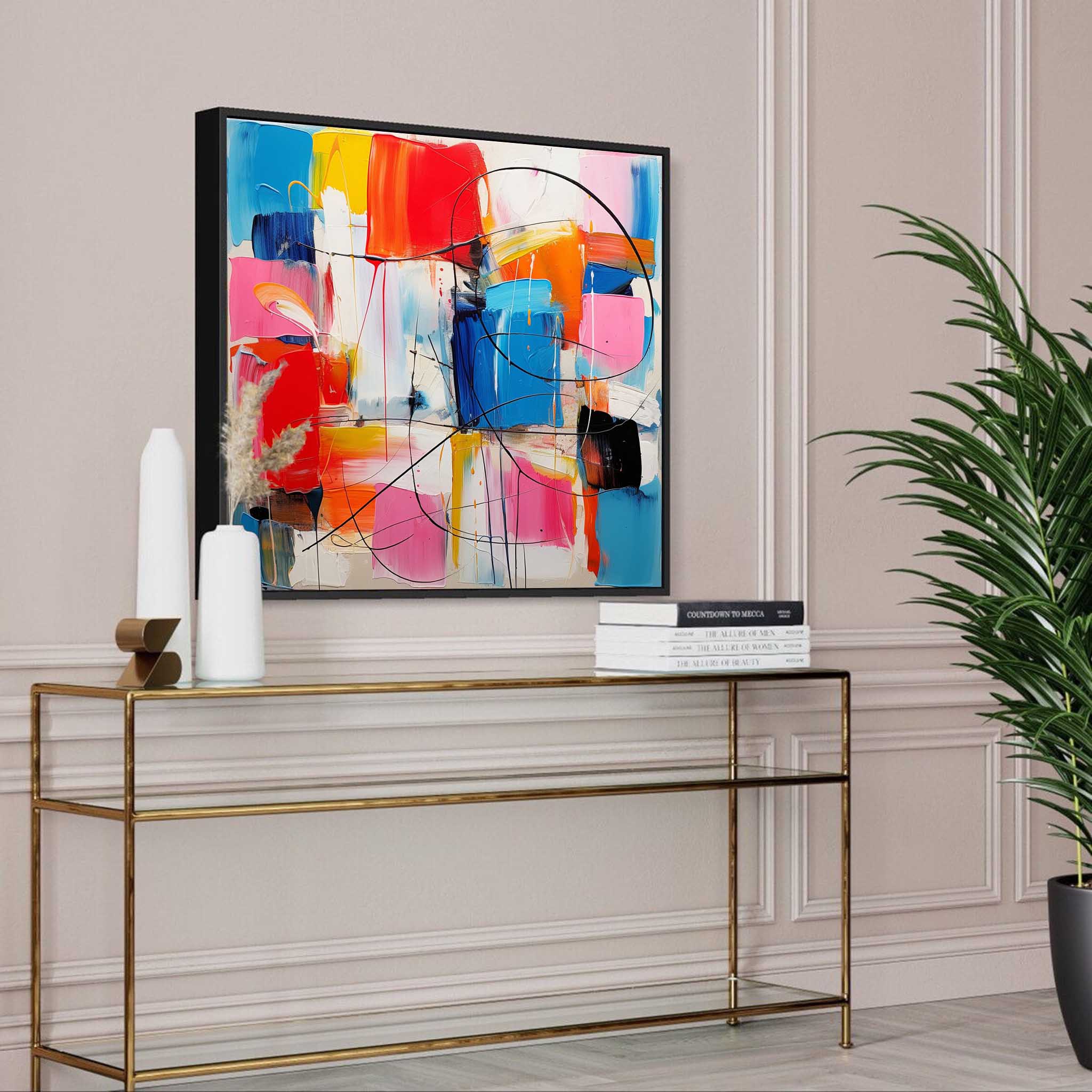 Vibrant Abstract Canvas Art