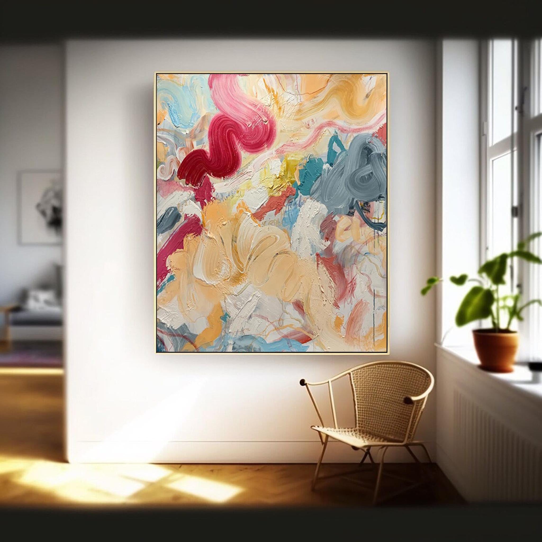 Whimsical Abstract Expressionist Canvas Art