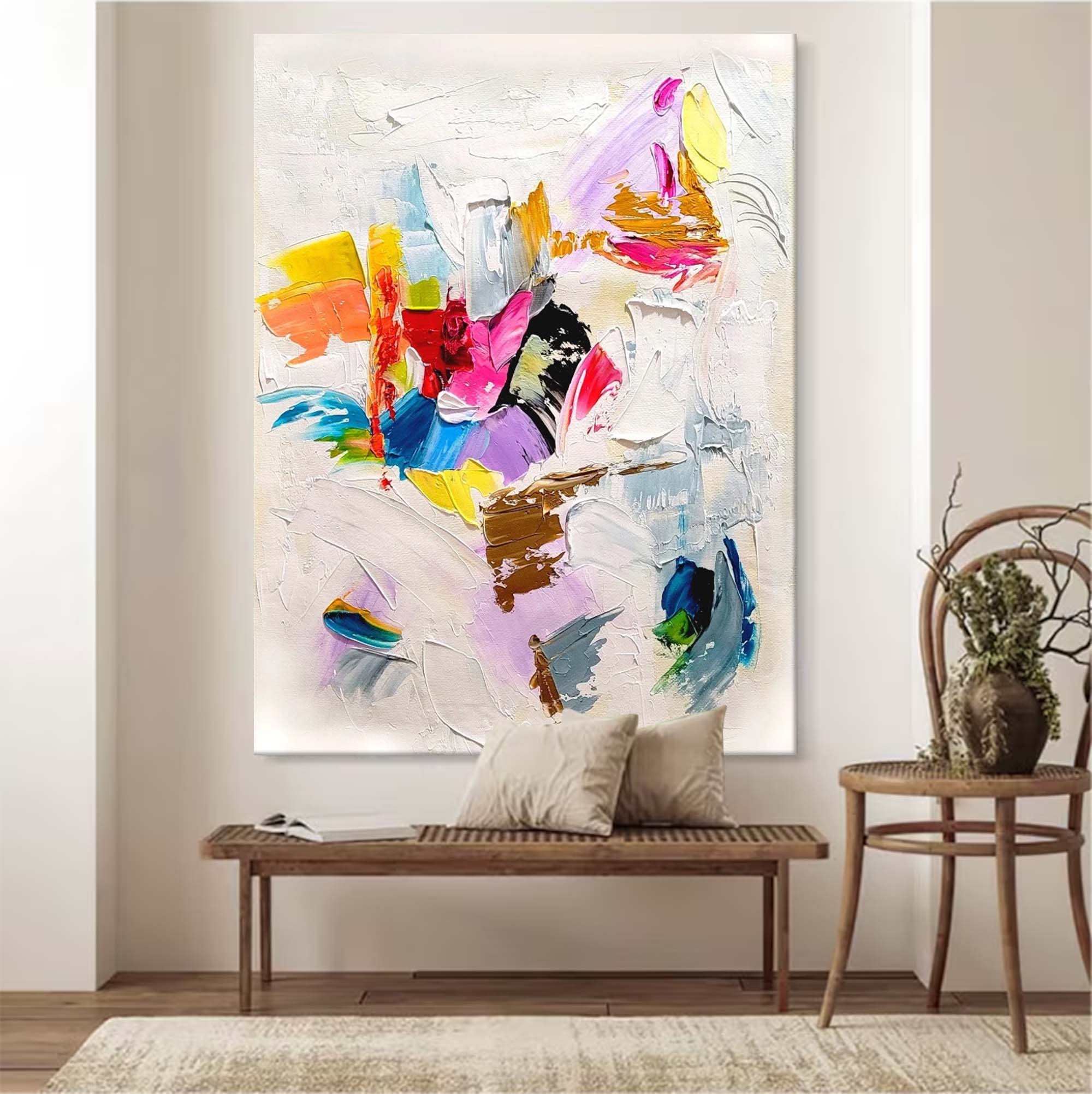 Abstract Color Harmony Oil Painting