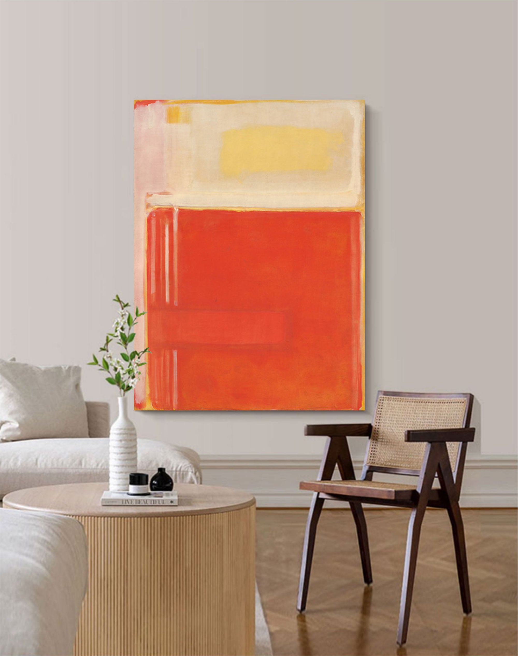 Radiant Abstract Color Block Art