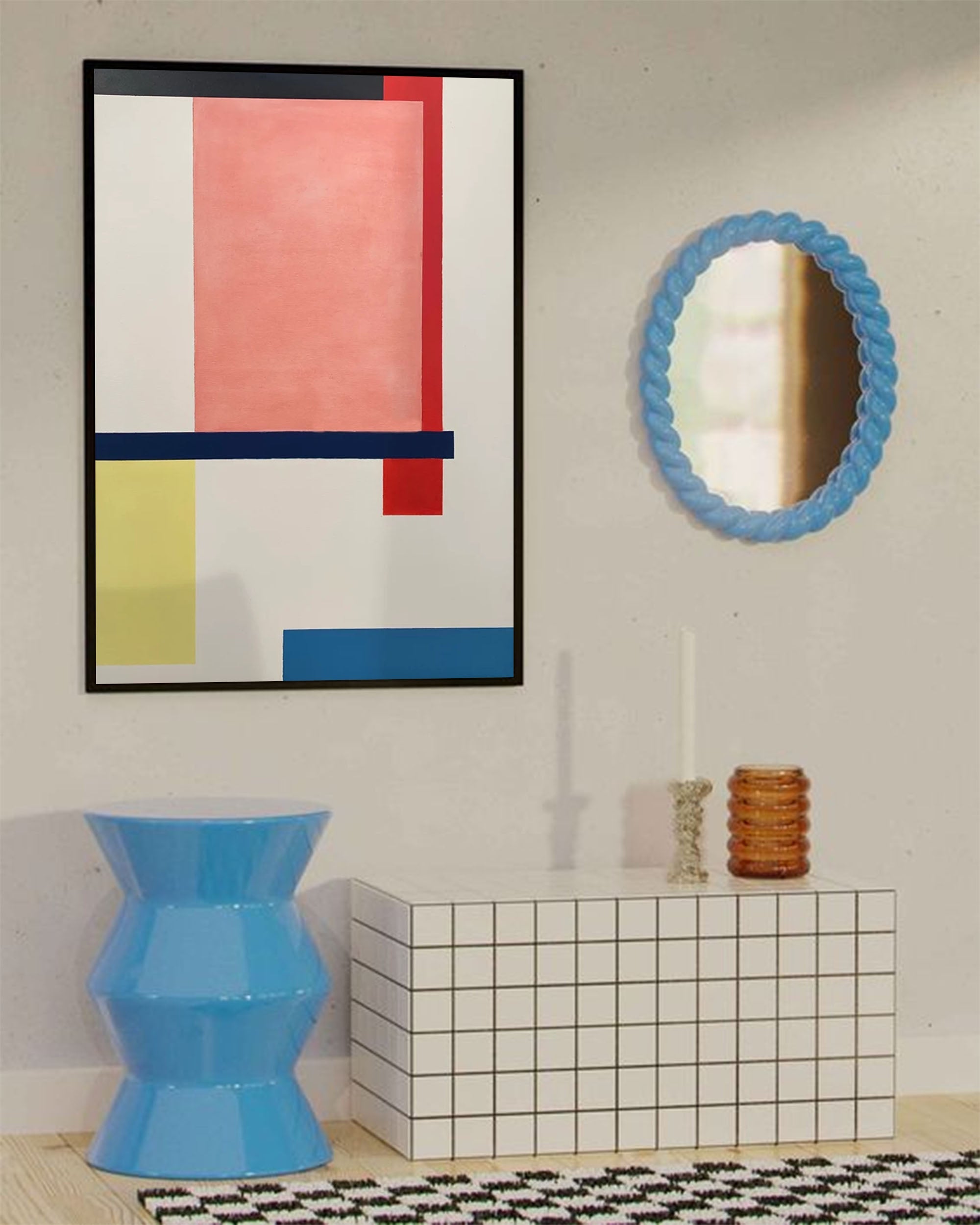 Minimalist Geometry: Bold Color Blocks