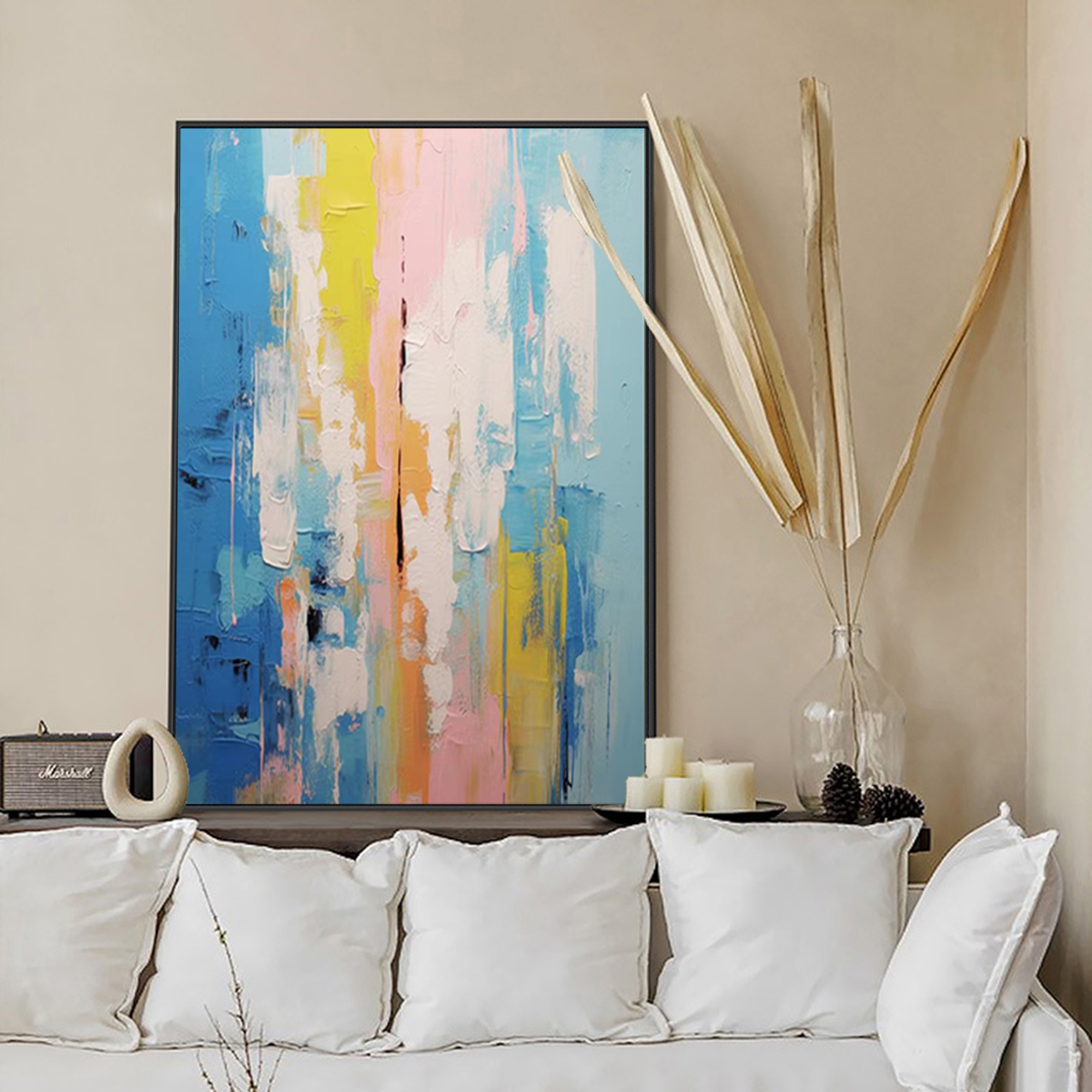 Flowing Hues: Abstract Color Harmony