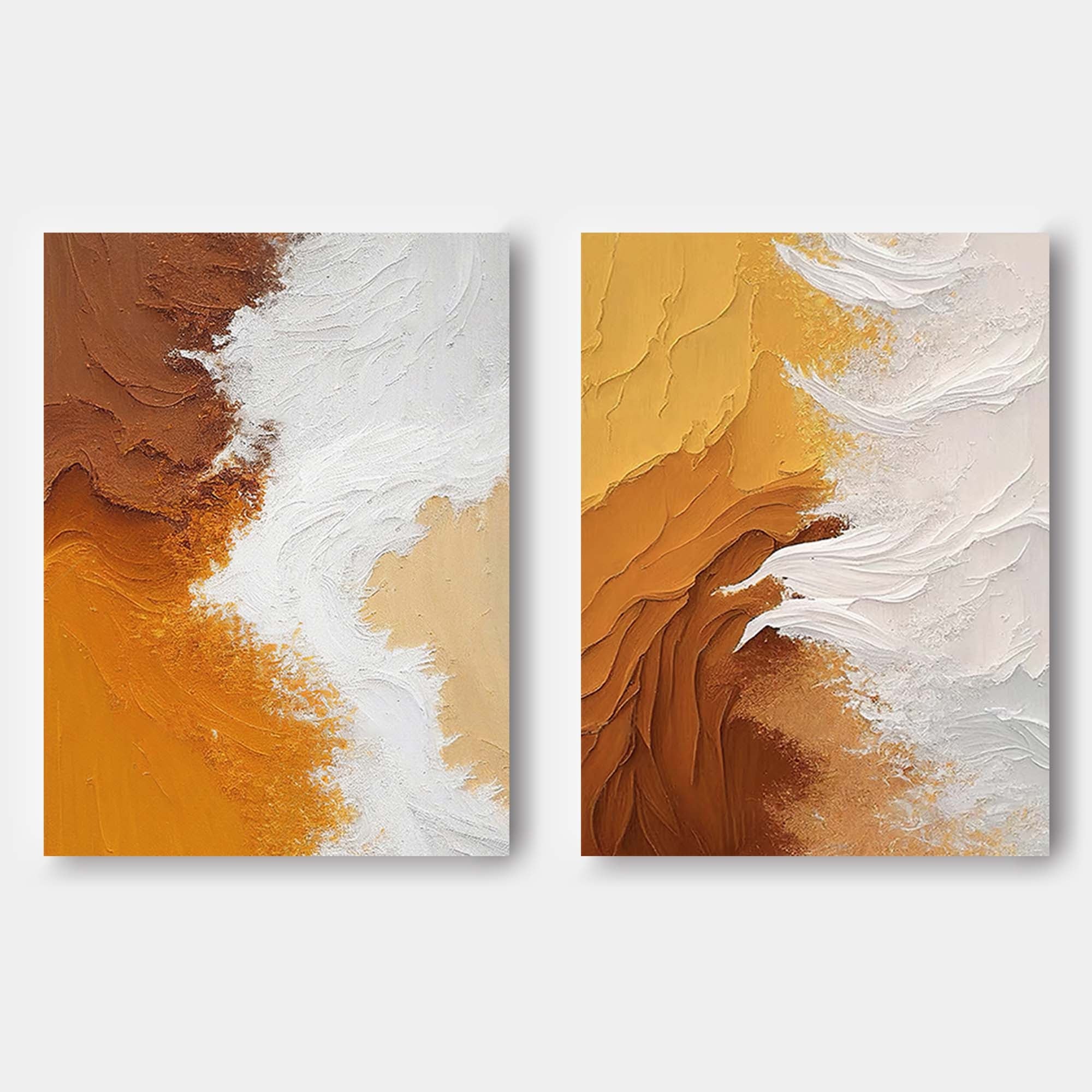 Earth Tones Textured Art Set