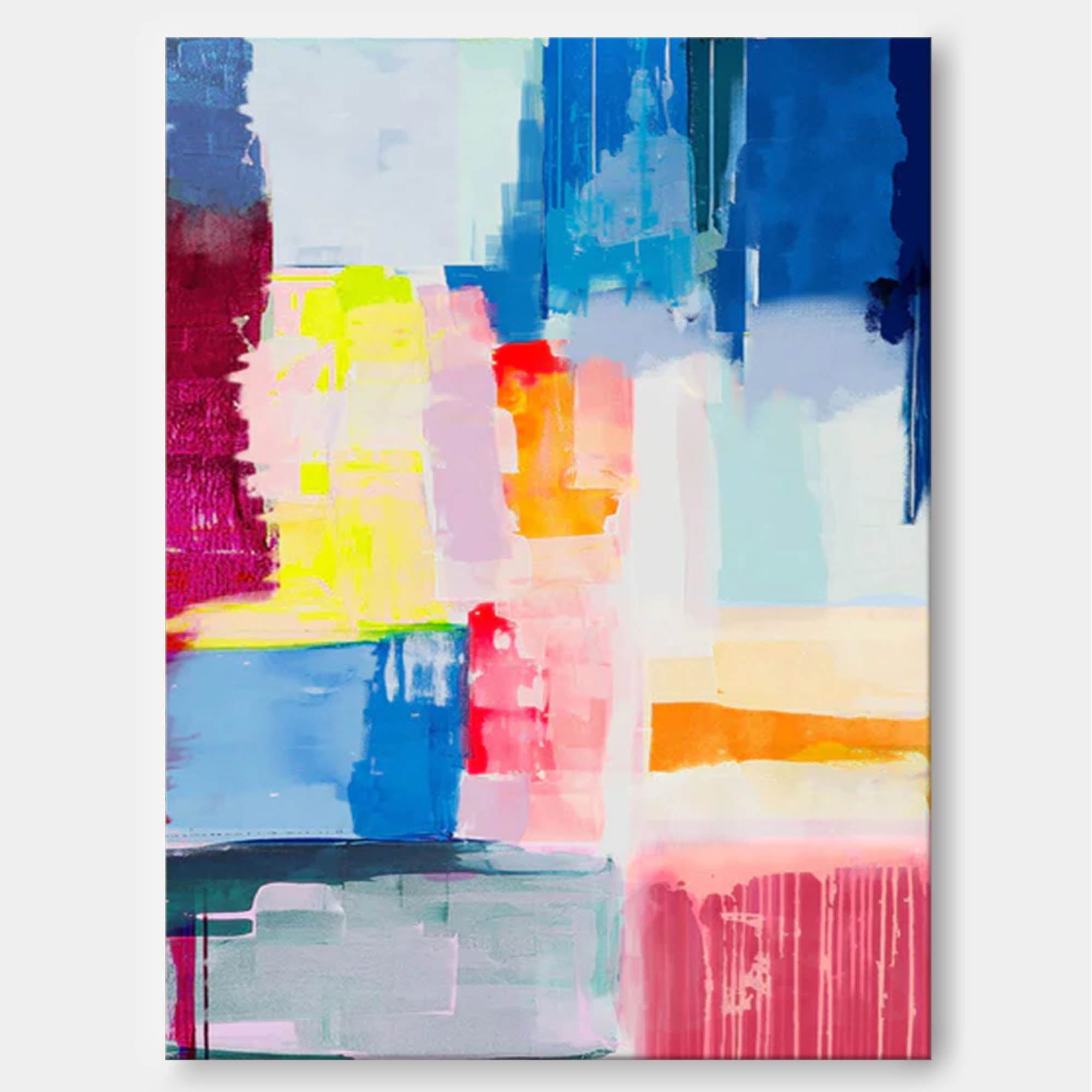 Colorful Abstract Expressionist Canvas Art