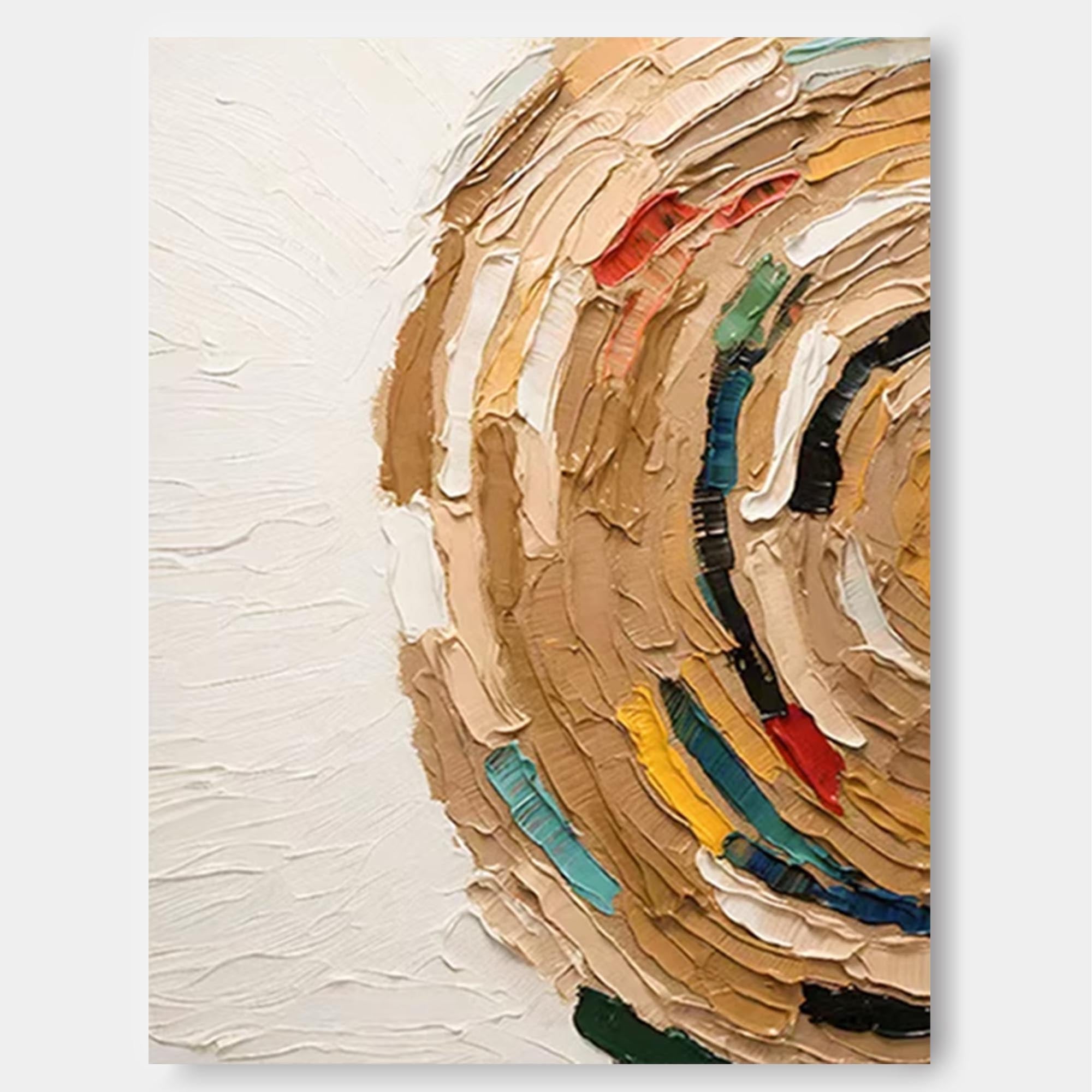 Whirling Texture Abstract Canvas