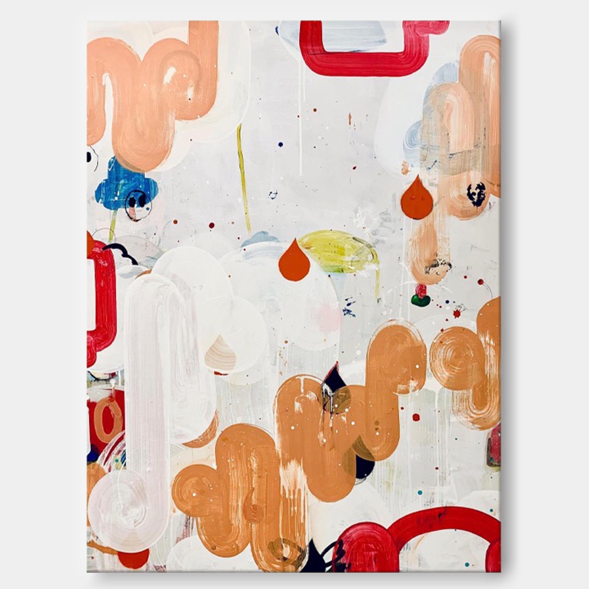 Playful Abstract Shapes Canvas Art