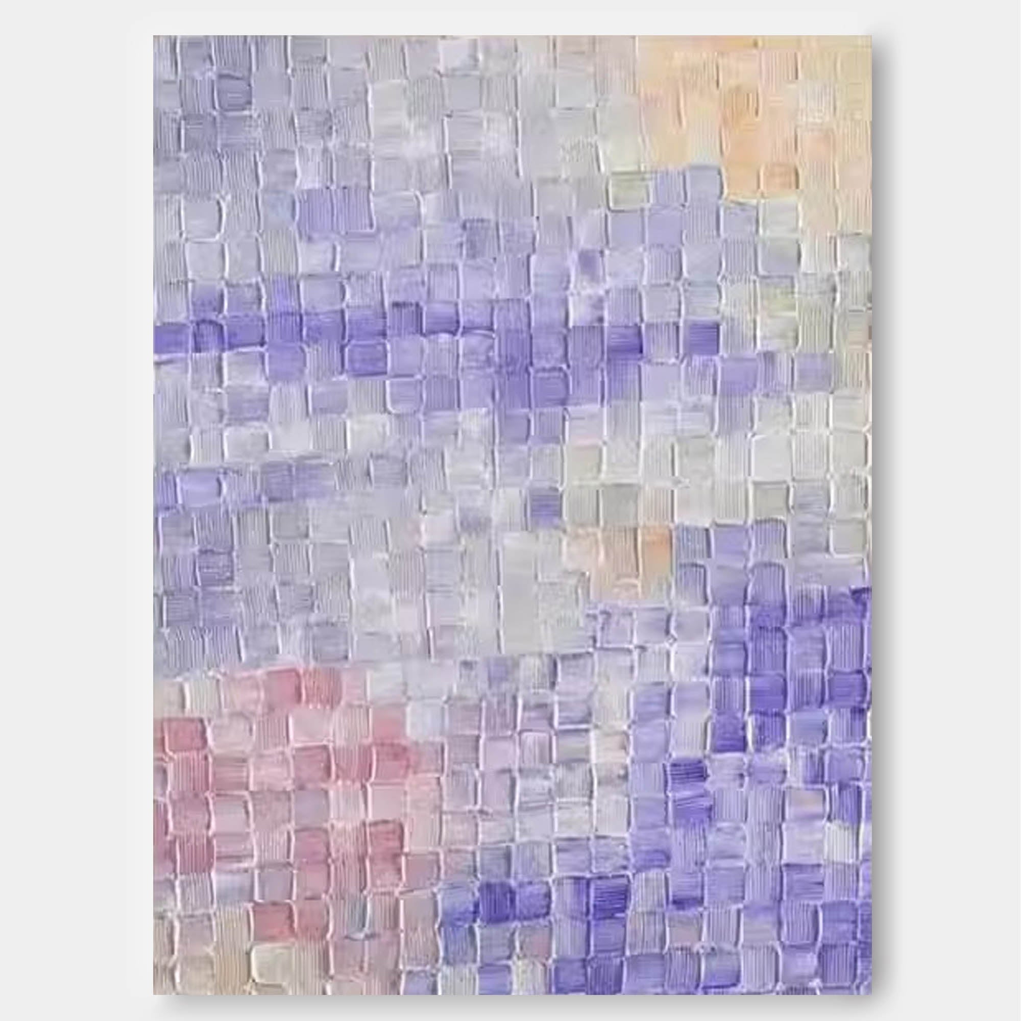 Lavender Sky Textured Abstract Art