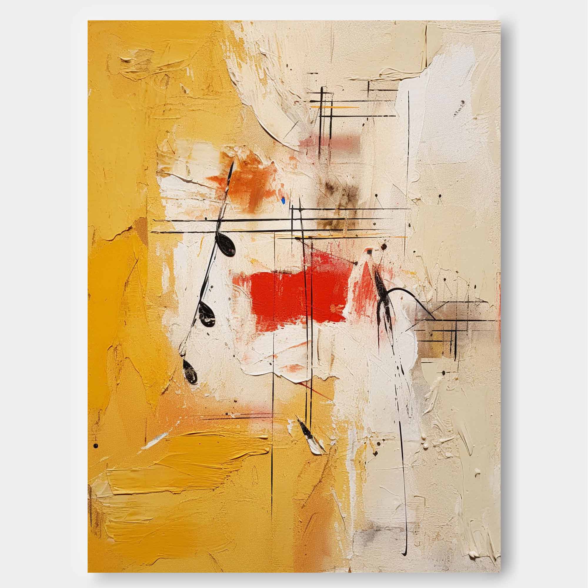 Abstract Musical Harmony Canvas