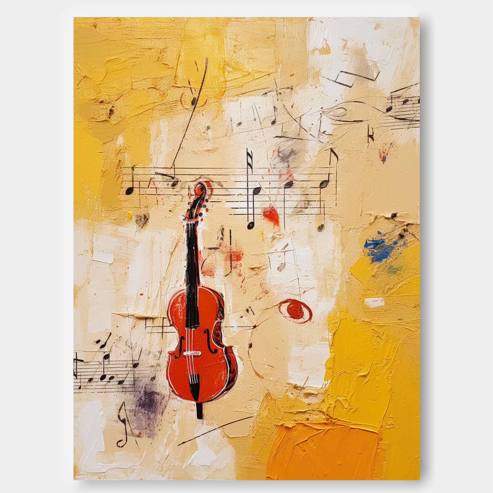 Abstract Violin Symphony Art