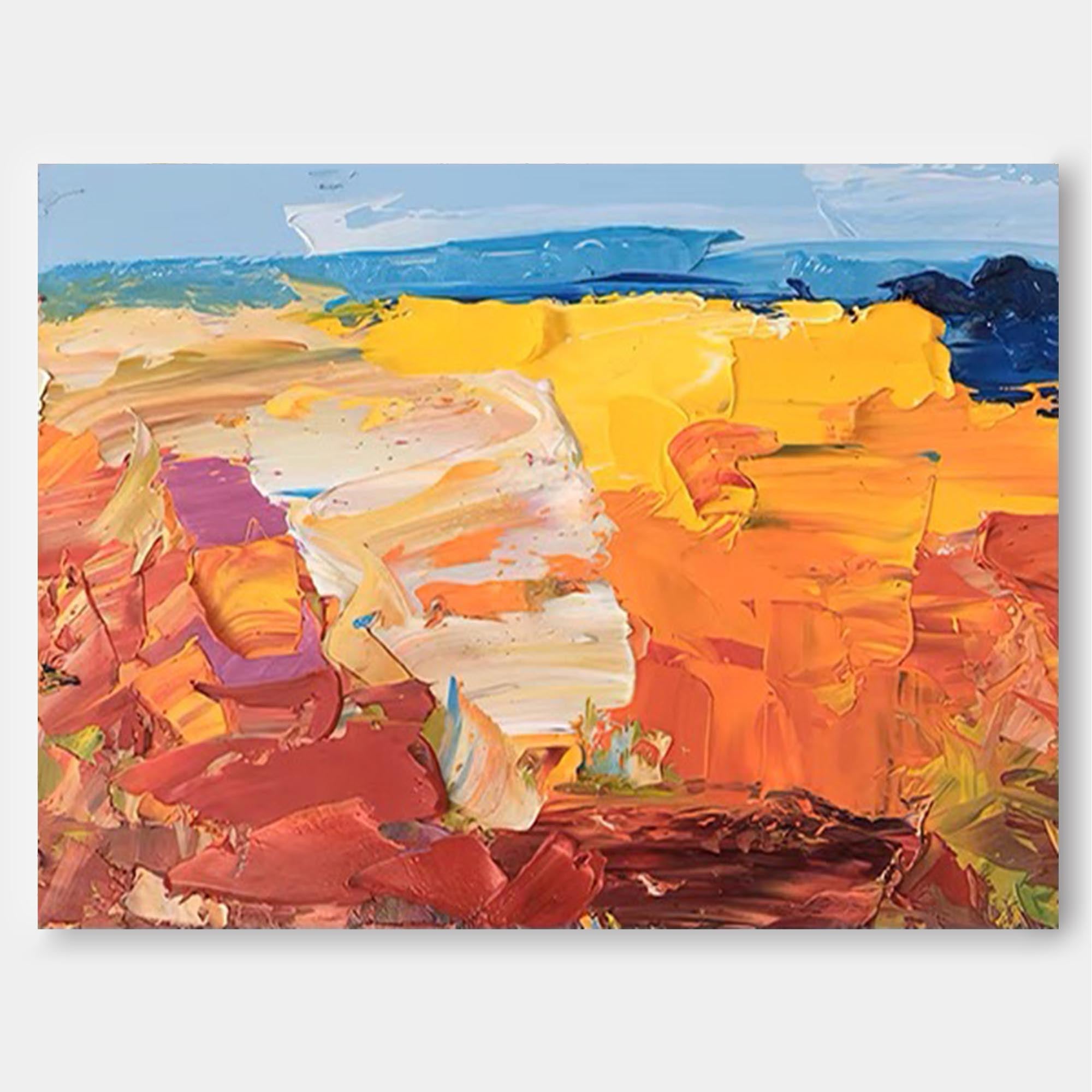 Bold Landscape Abstract Oil Art