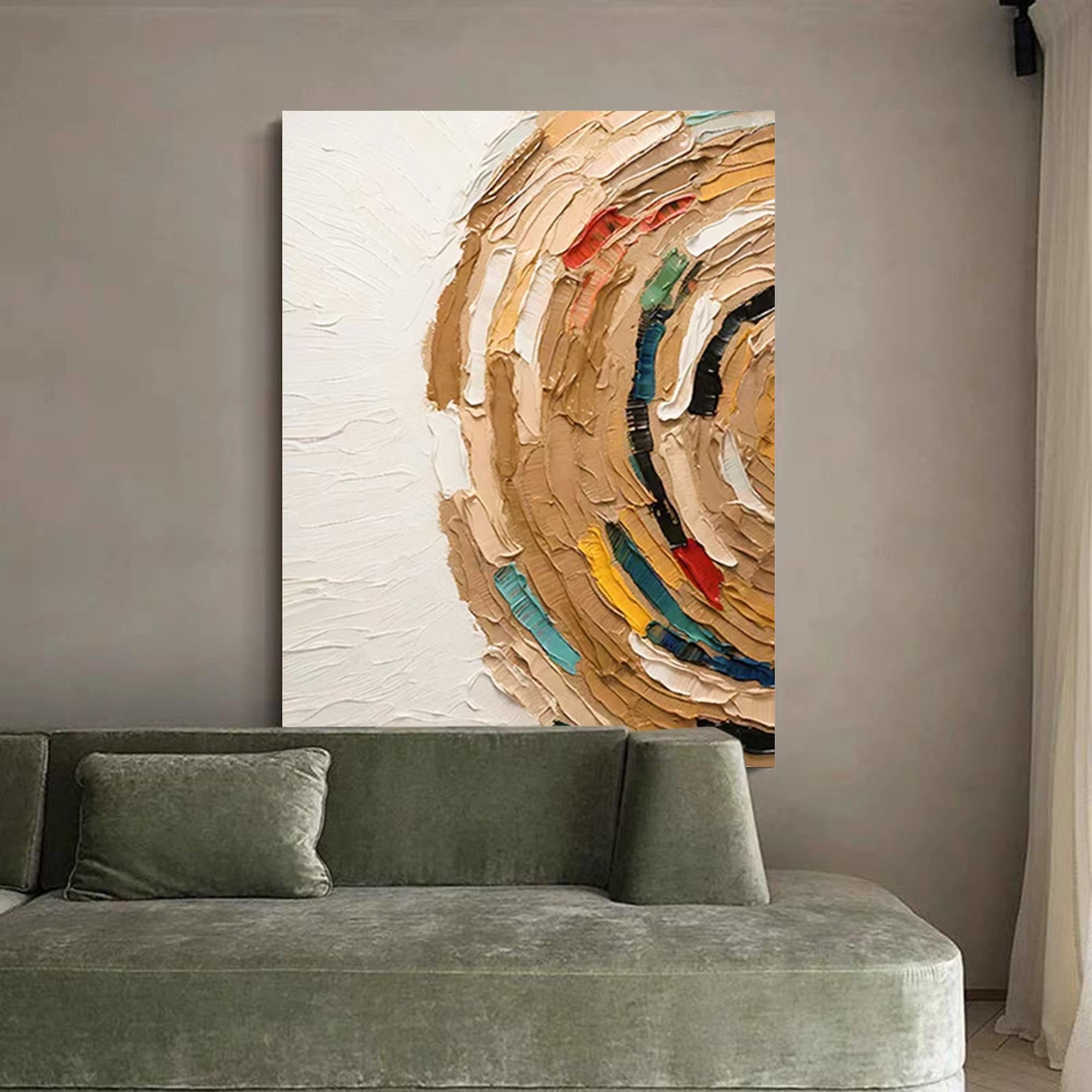 Whirling Texture Abstract Canvas