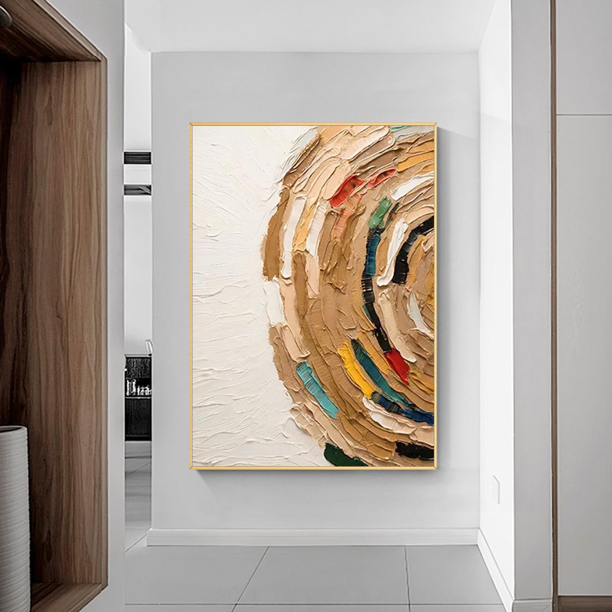 Whirling Texture Abstract Canvas