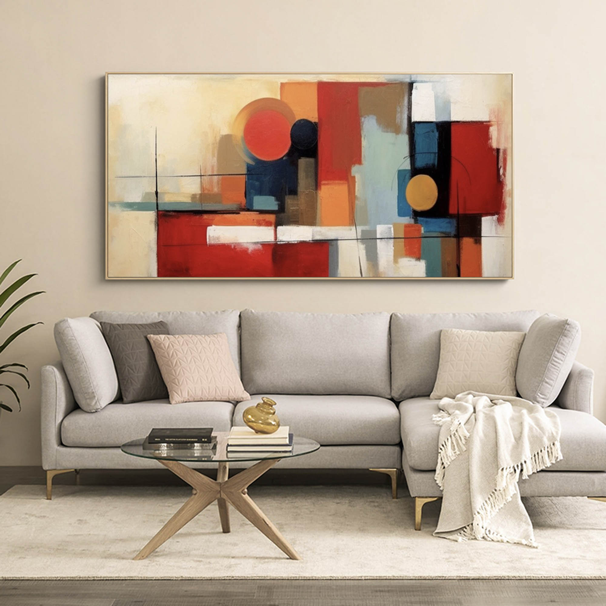 Geometric Abstract Canvas Art