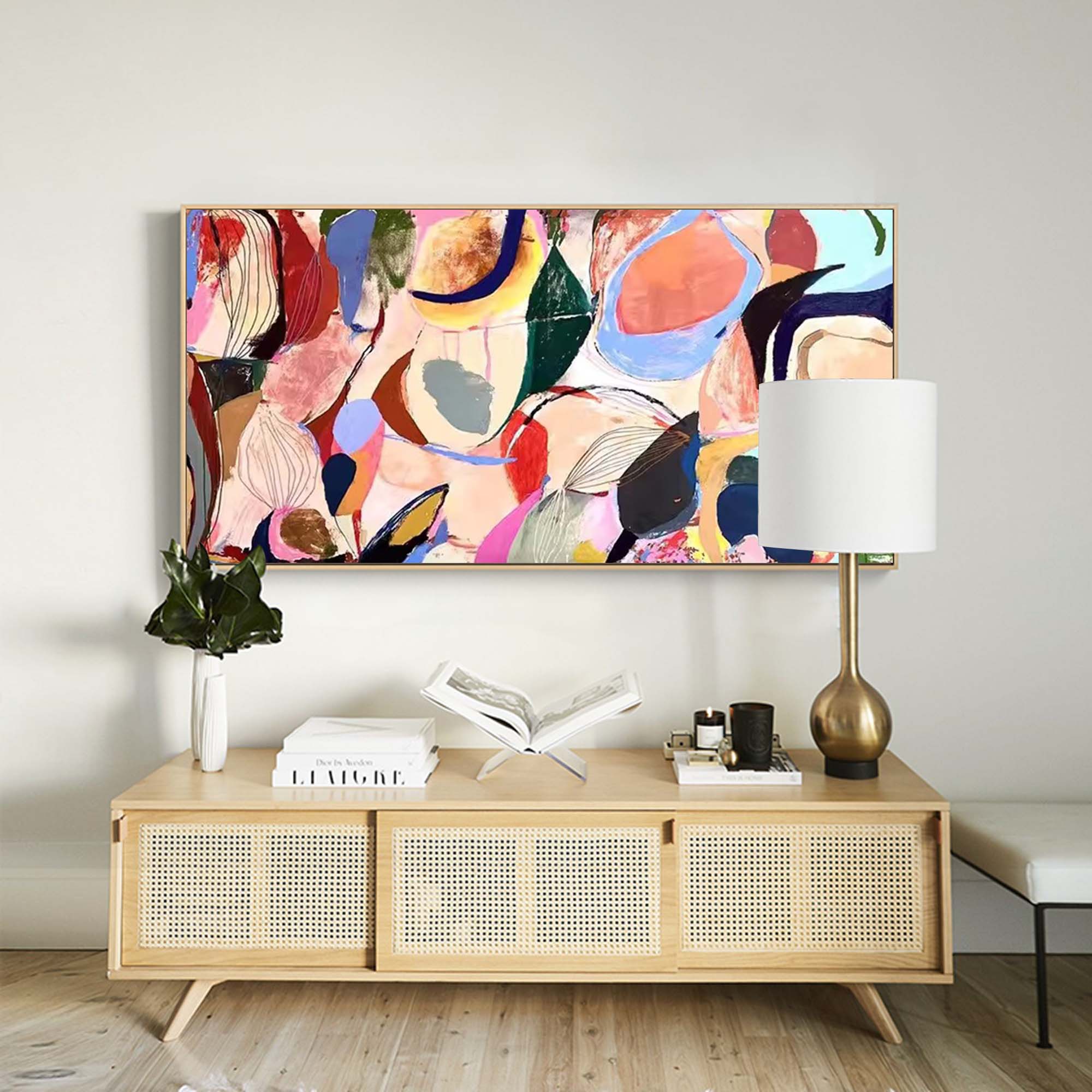 Vibrant Organic Abstract Art