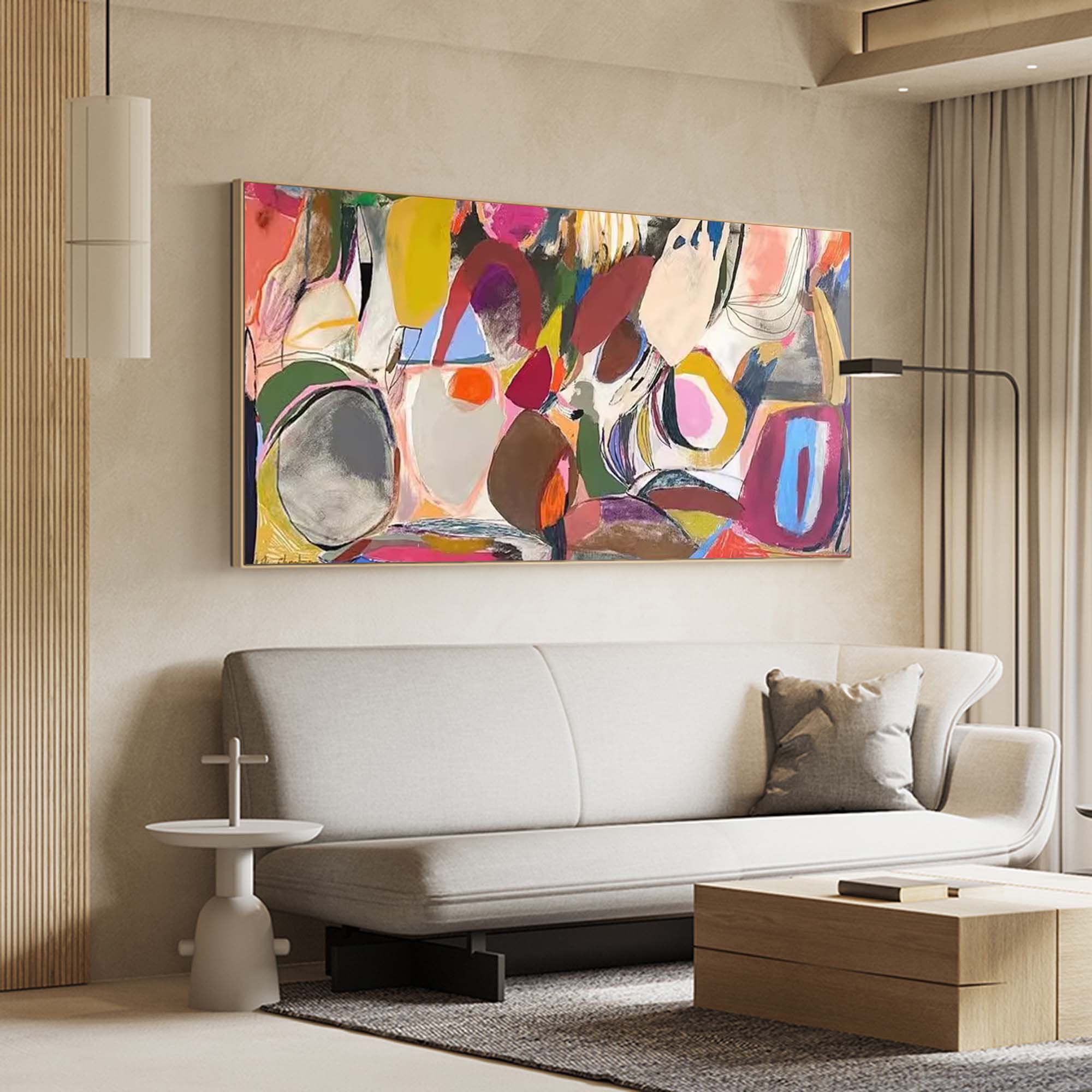 Dynamic Multicolor Abstract Art