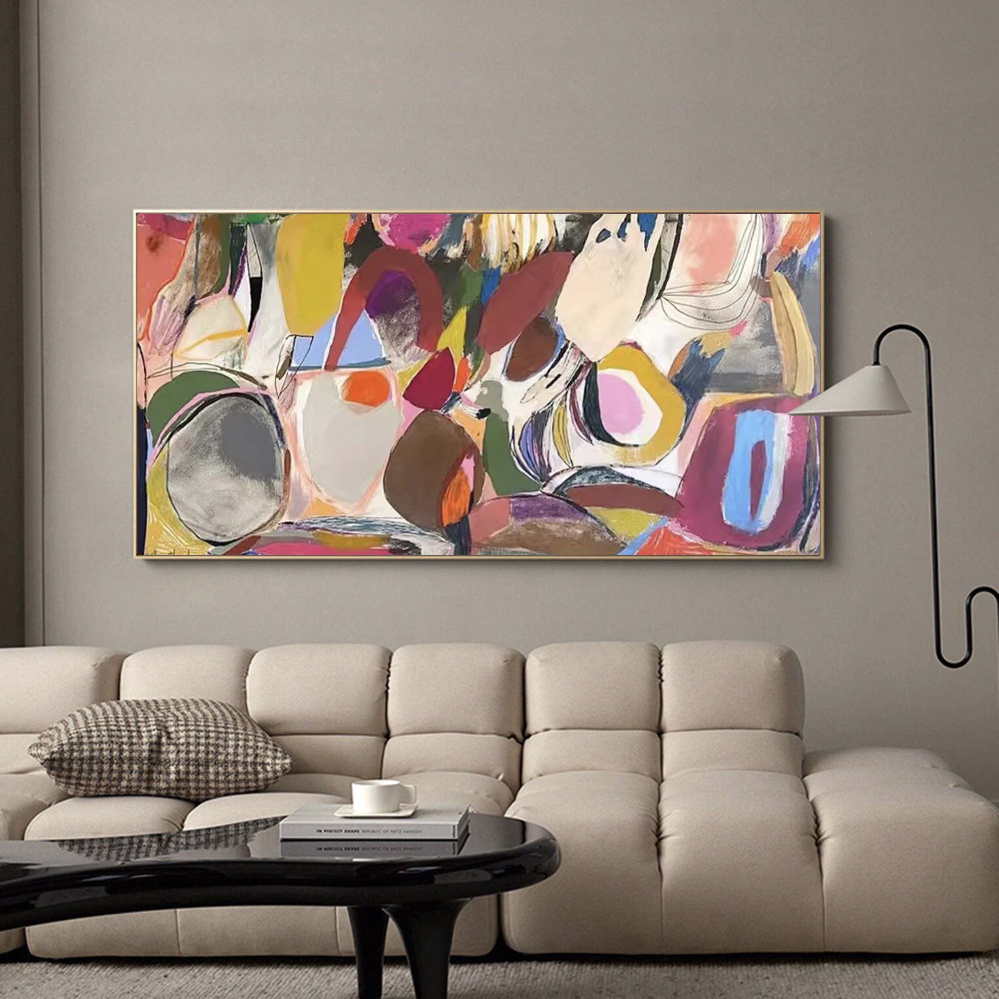 Dynamic Multicolor Abstract Art