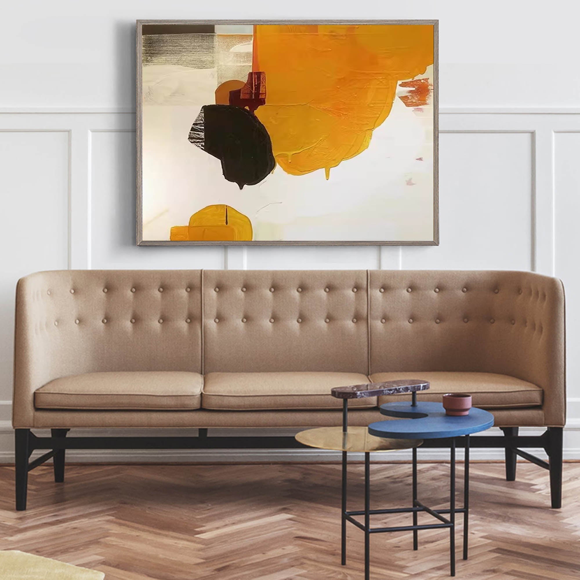 Bold Abstract Color Block Art