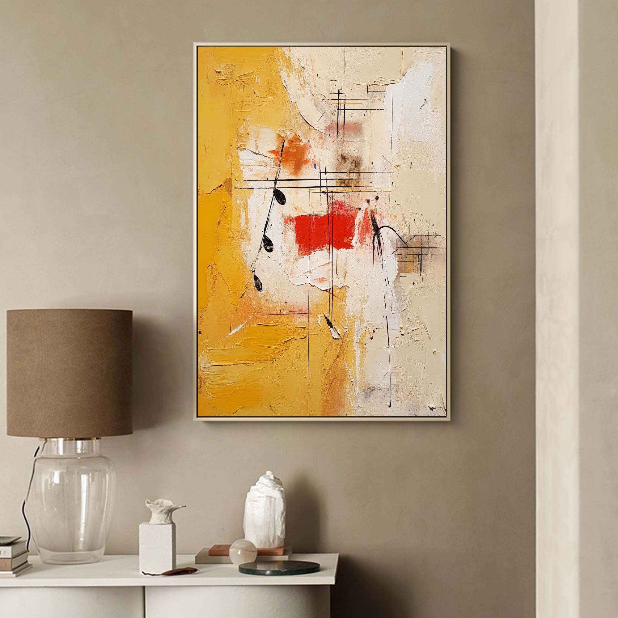 Abstract Musical Harmony Canvas