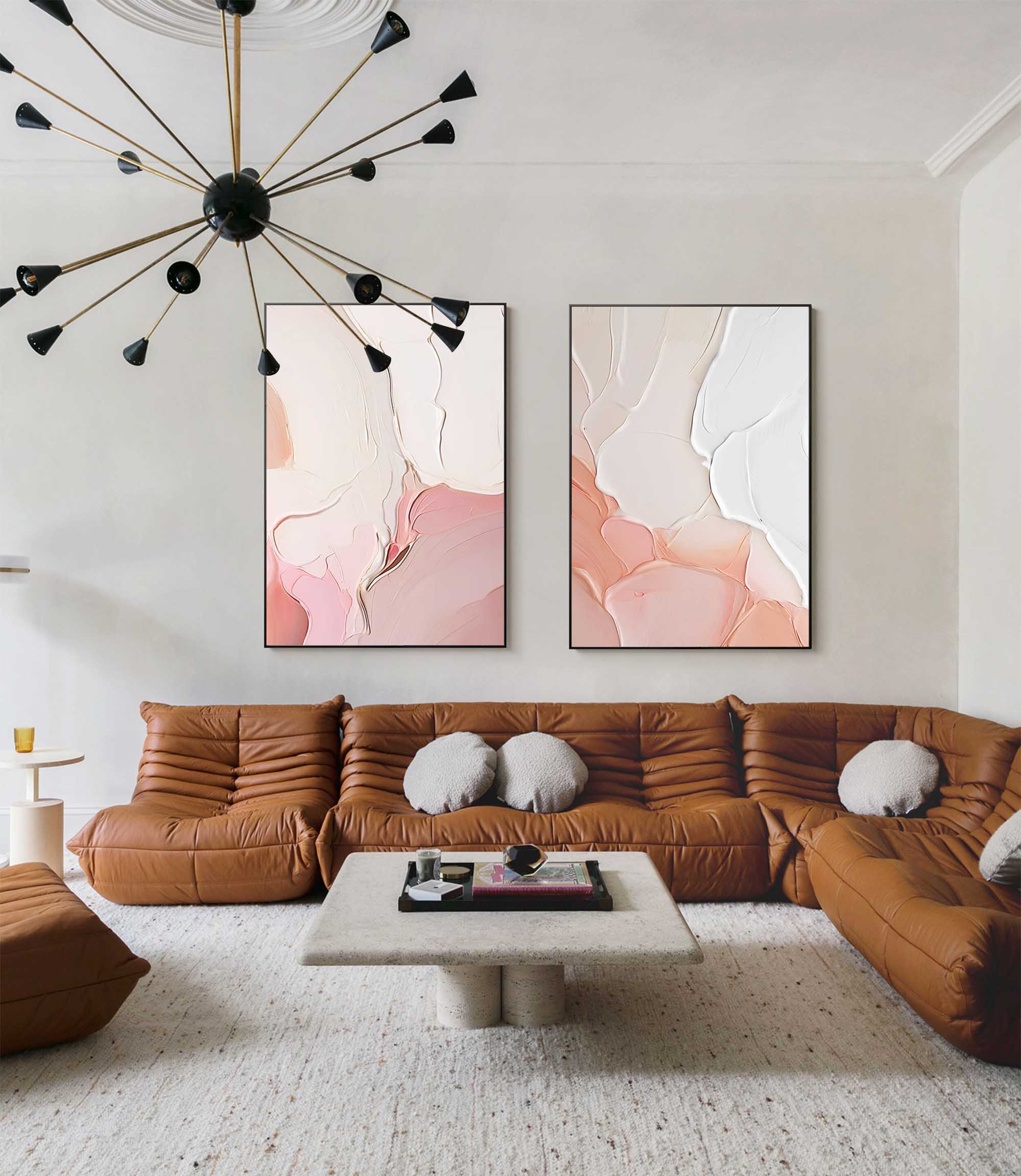 Blush Tones Minimalist Art Set