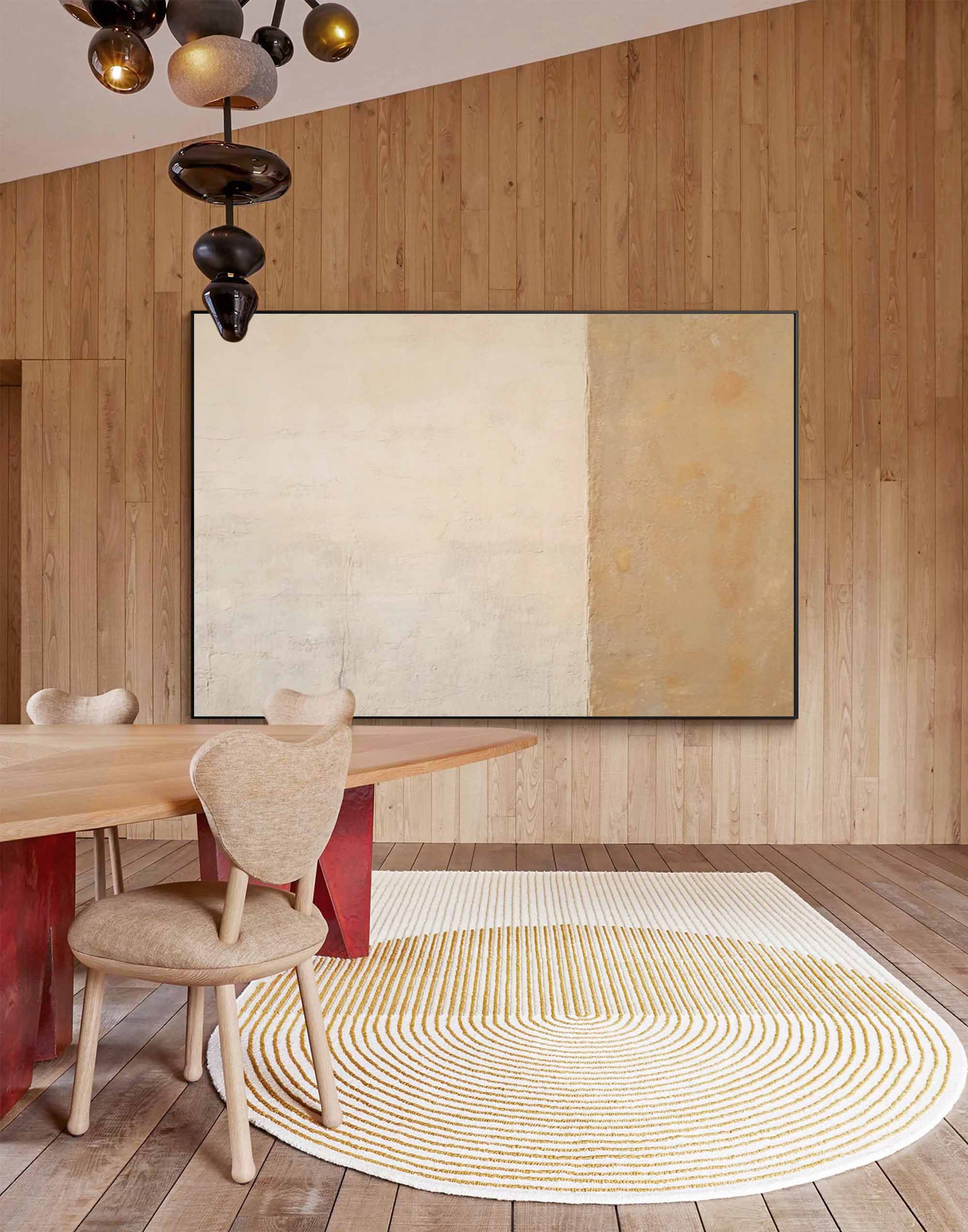 Earthy Minimalist Abstract Canvas