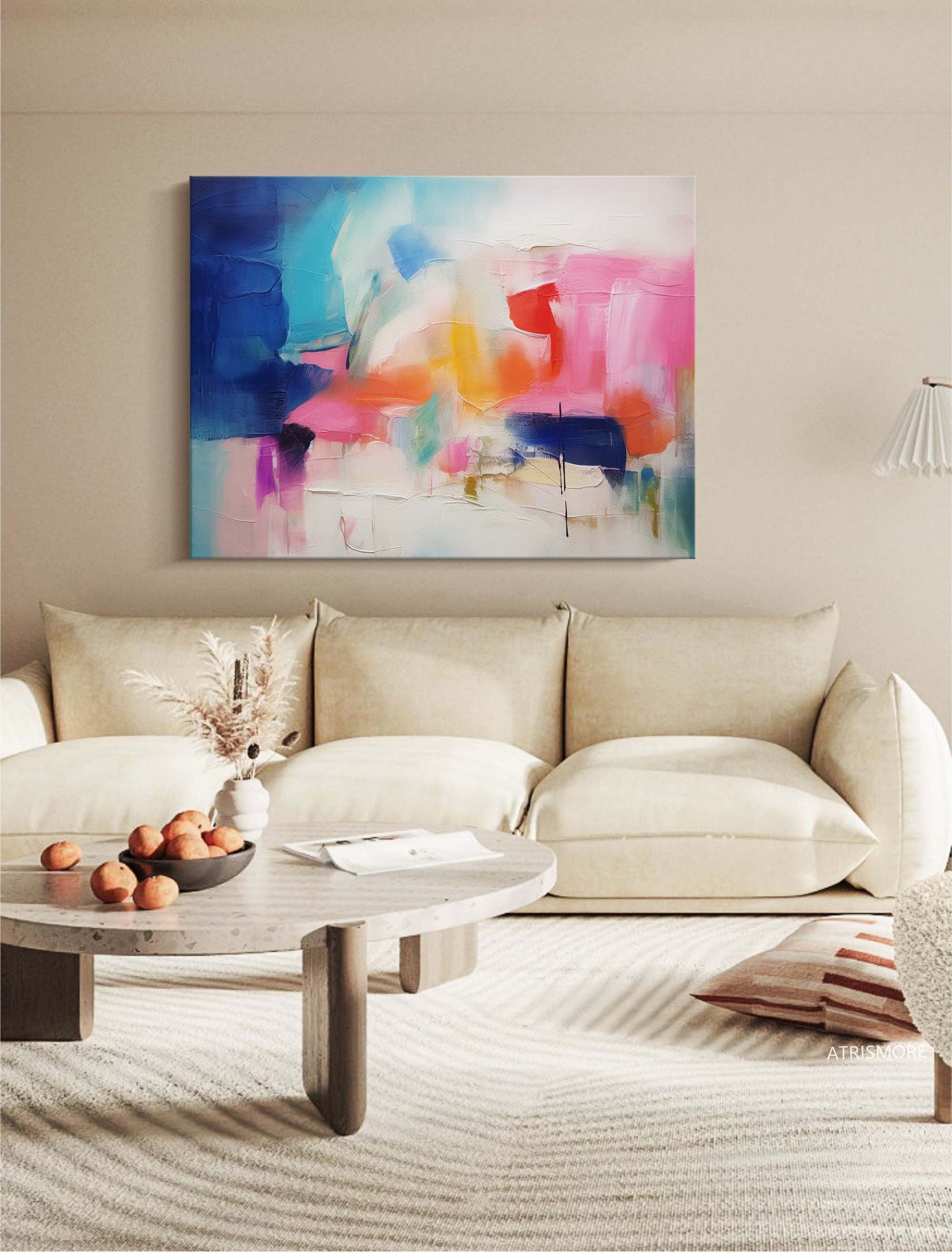 Bold Abstract Color Block Art