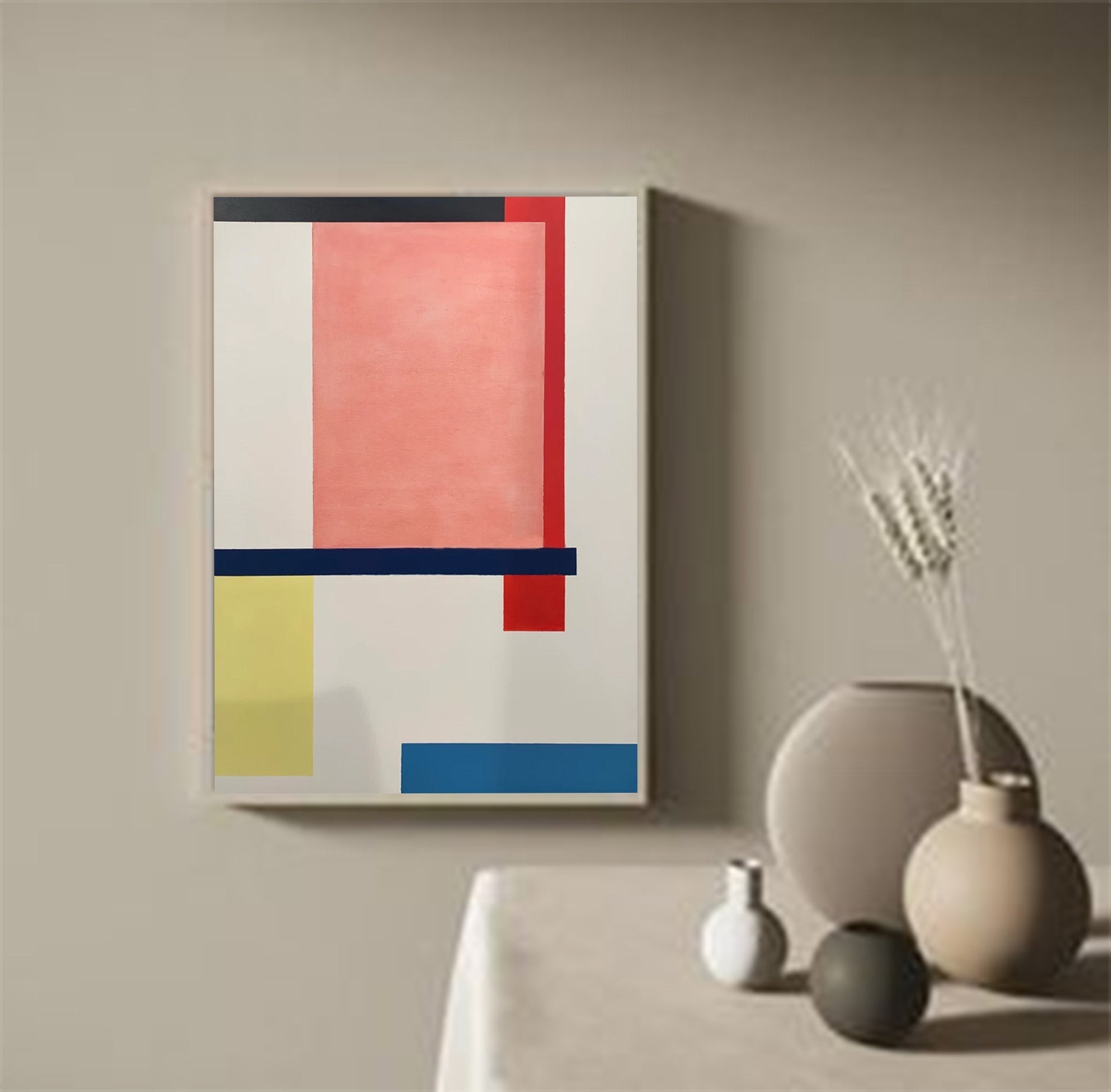 Minimalist Geometry: Bold Color Blocks