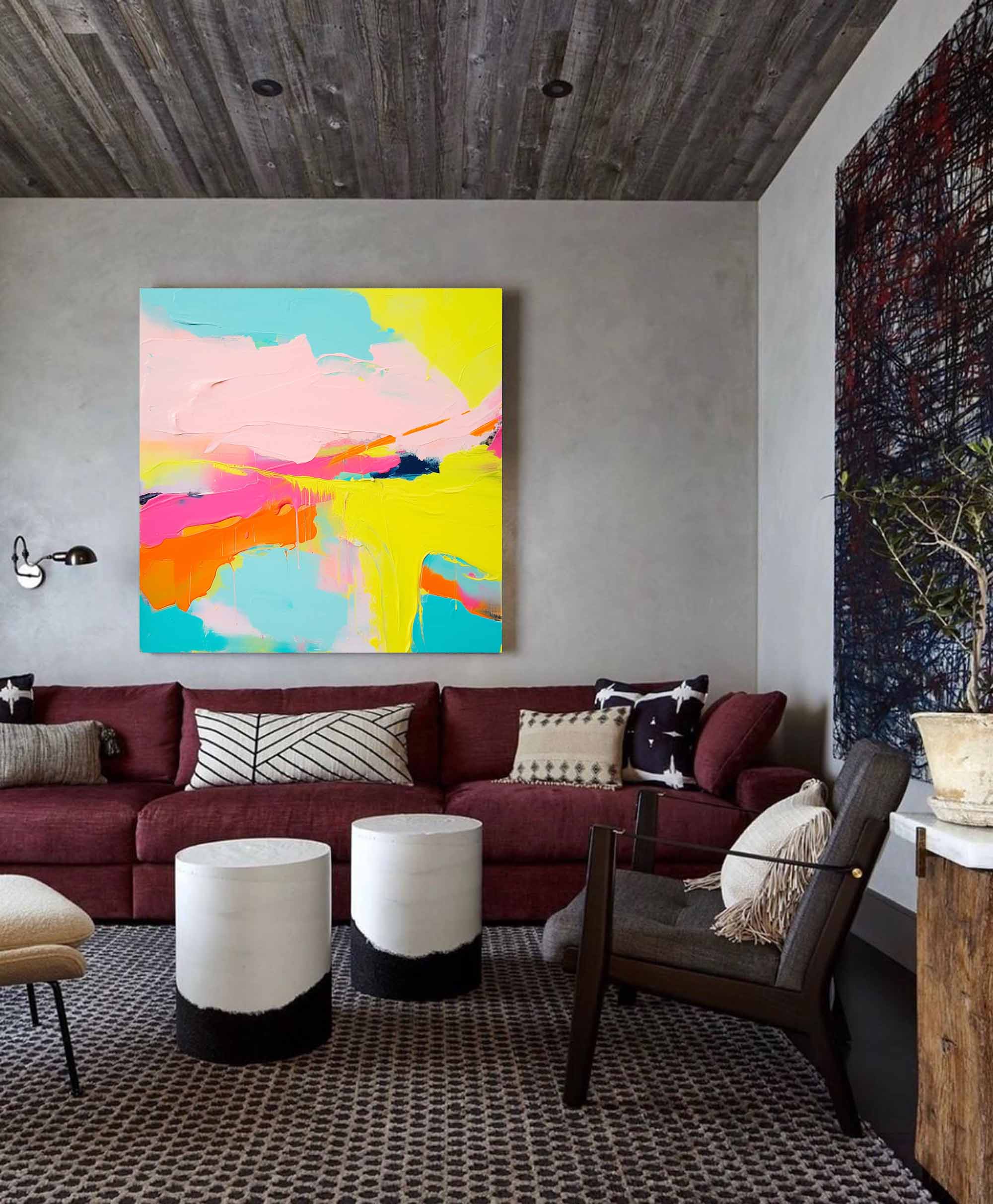 Vivid Dreams Abstract Canvas