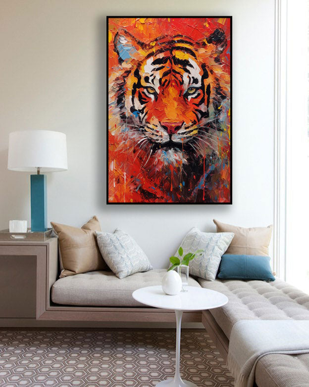 Flame Tiger in Fiery Colors