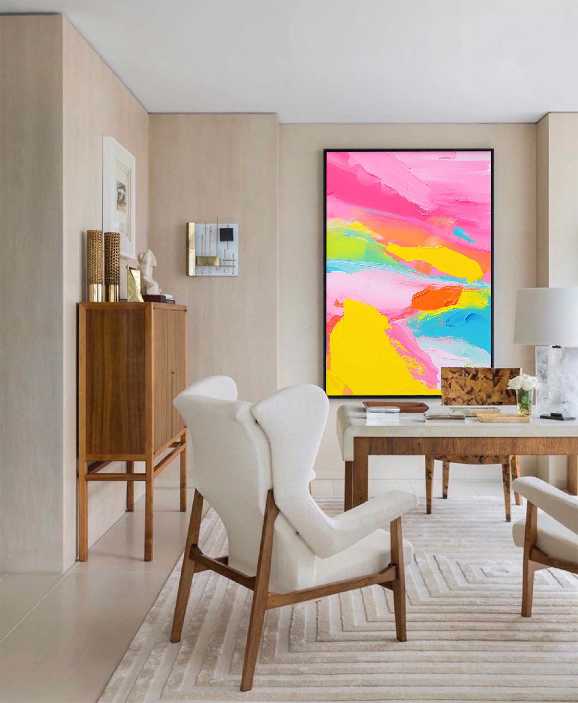 Joyful Horizon Abstract Canvas