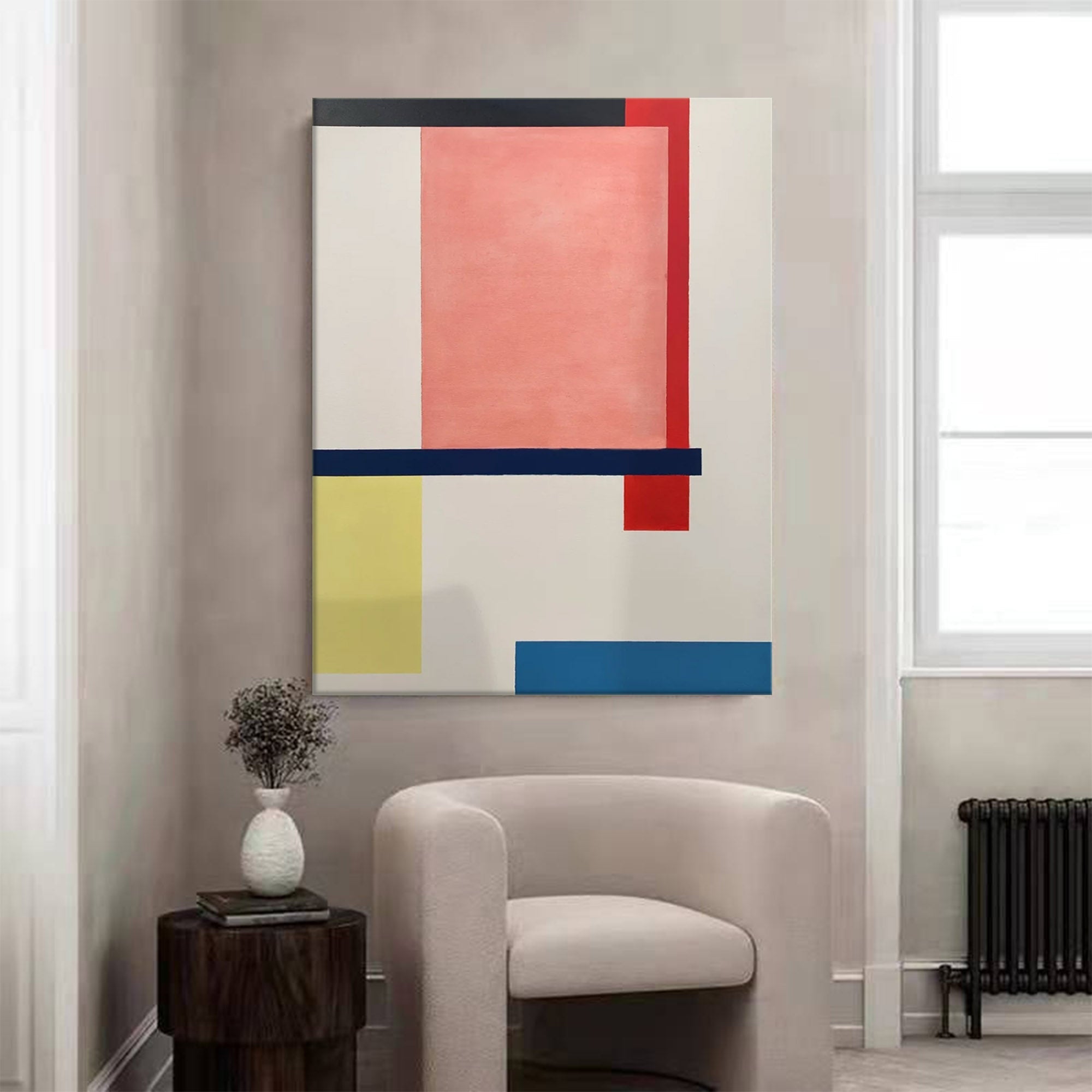 Minimalist Geometry: Bold Color Blocks