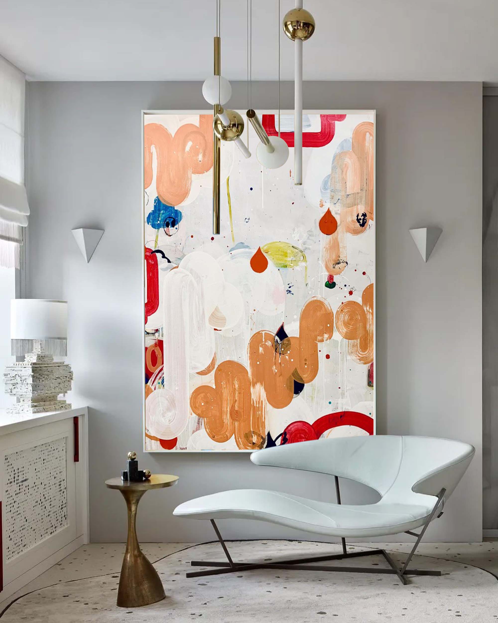 Playful Abstract Shapes Canvas Art