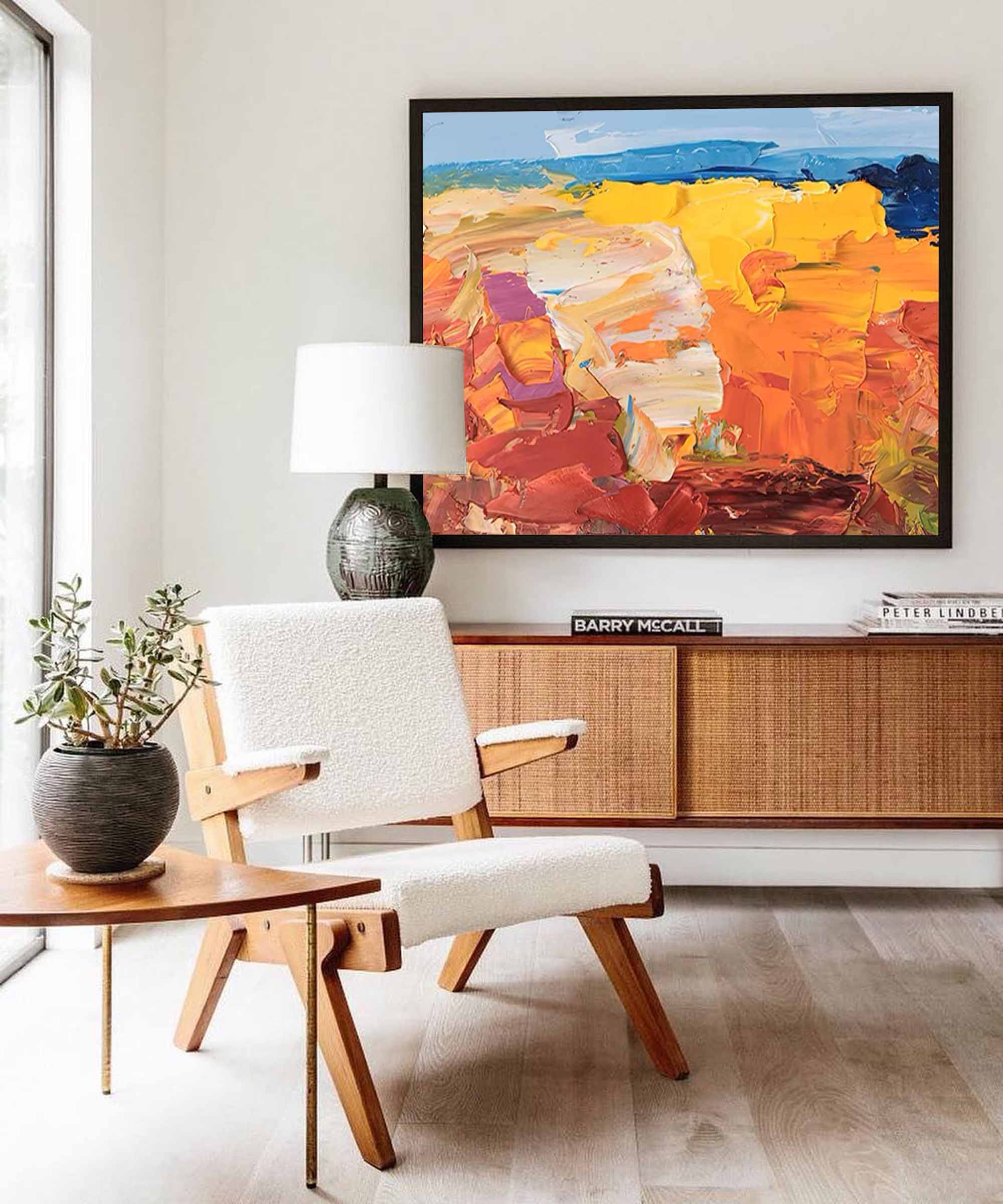 Bold Landscape Abstract Oil Art