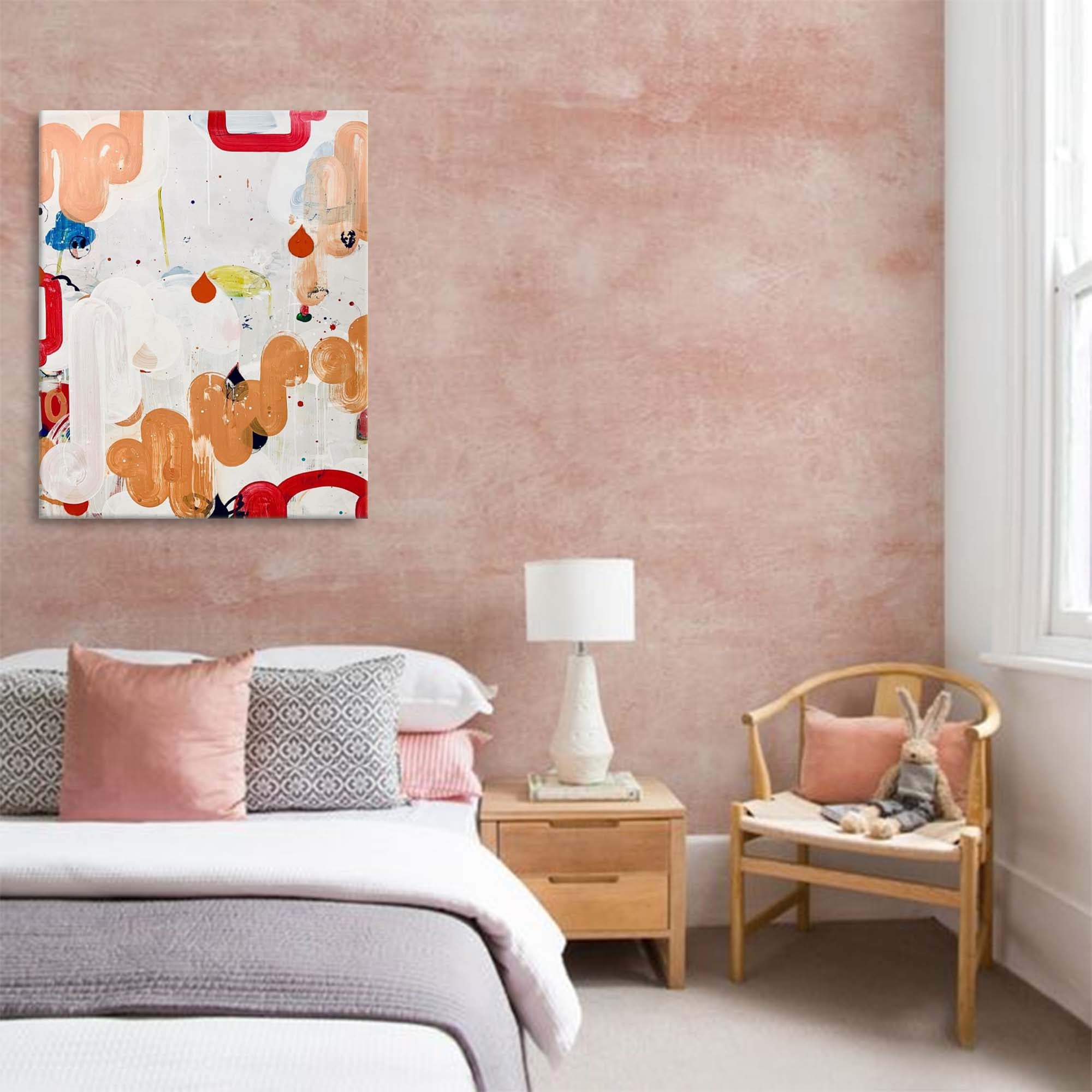 Playful Abstract Shapes Canvas Art