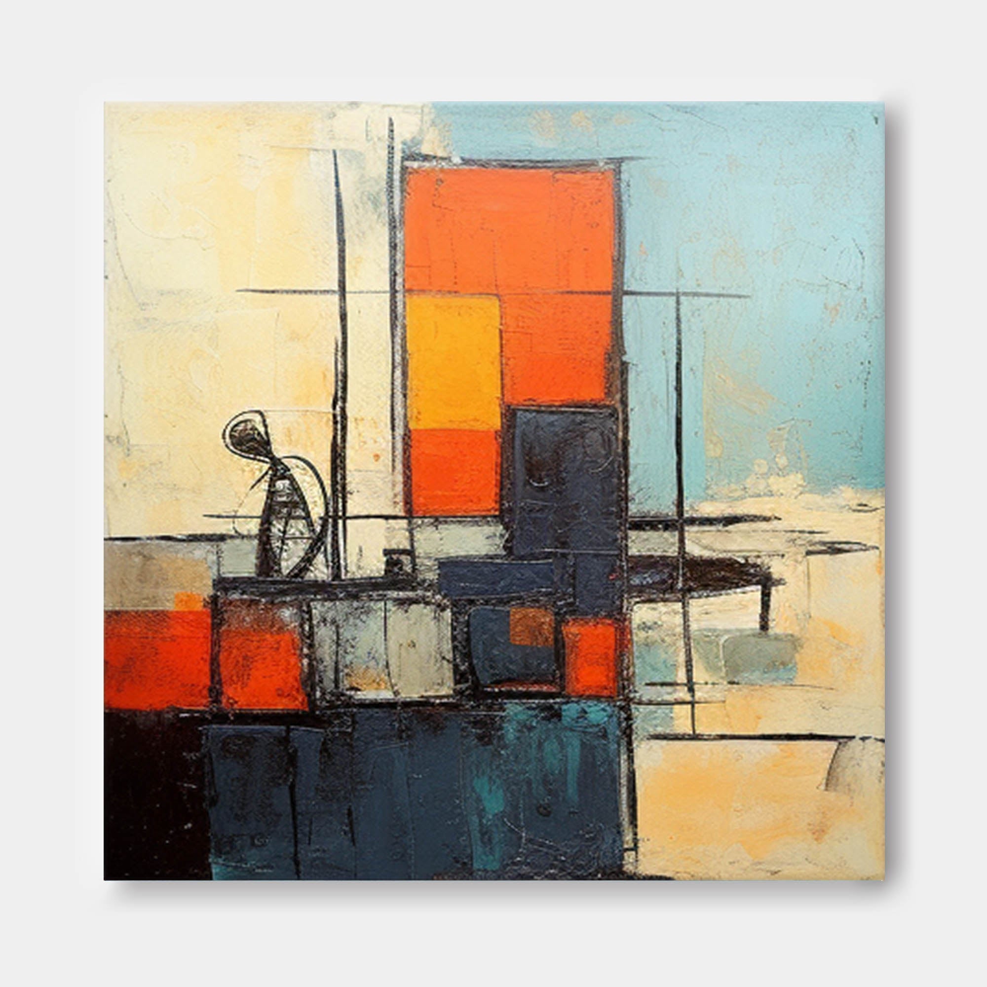 Abstract Canvas Art #AB319