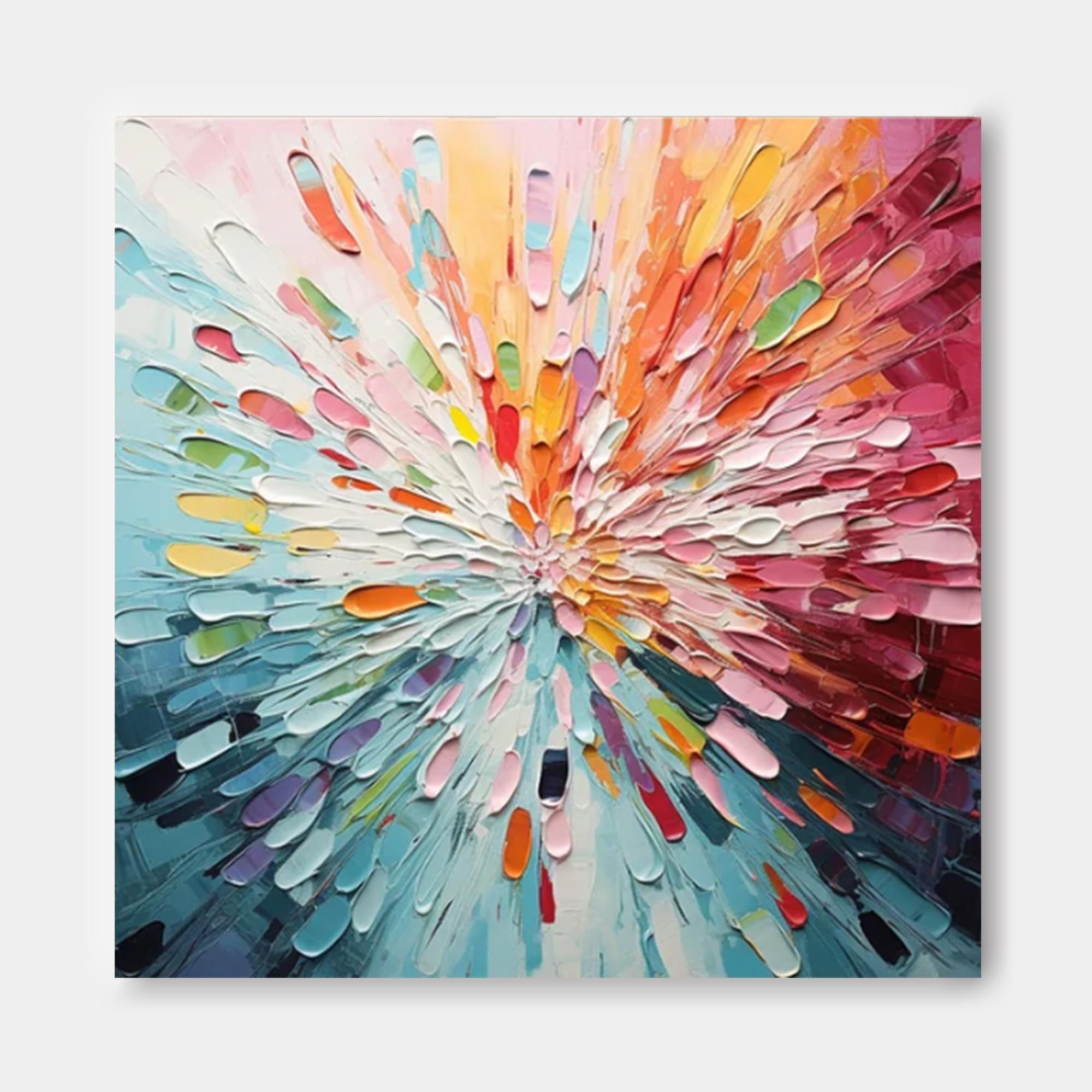 Explosive Burst of Color Canvas