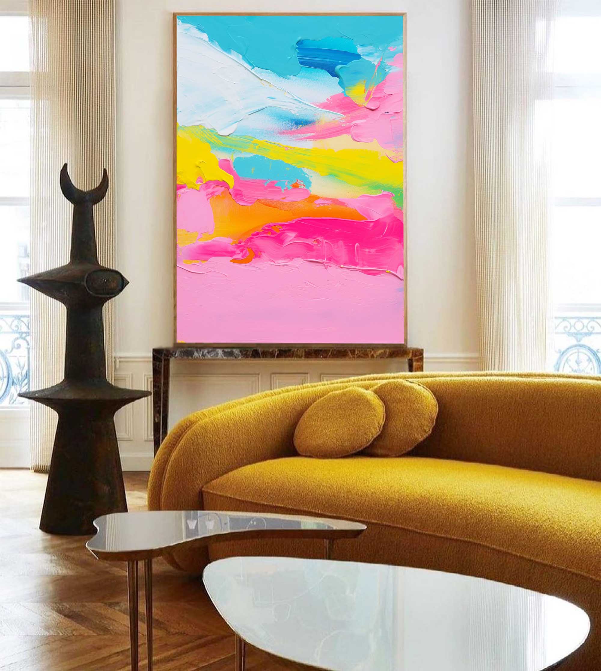 Bright Horizons Abstract Canvas