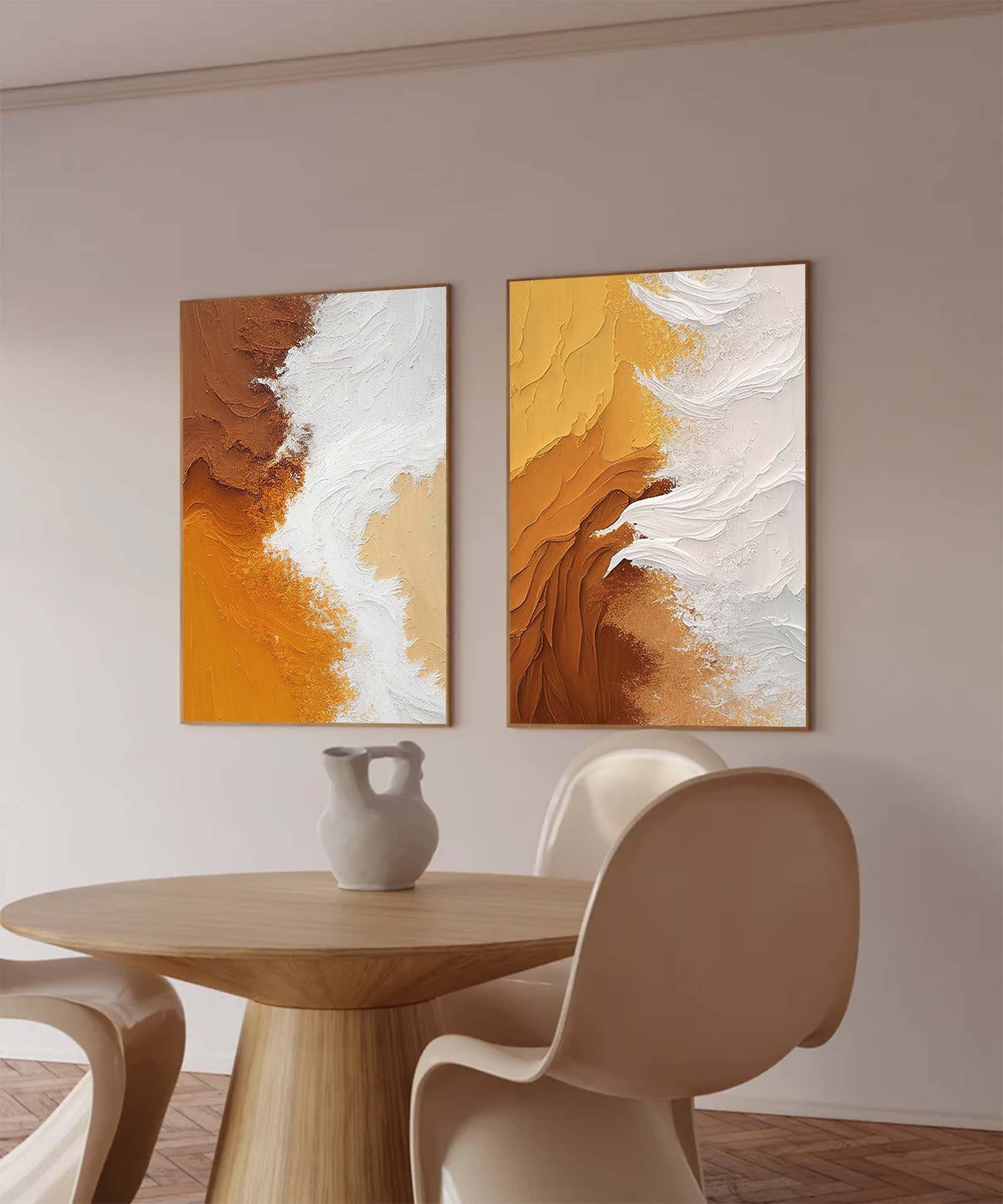 Earth Tones Textured Art Set