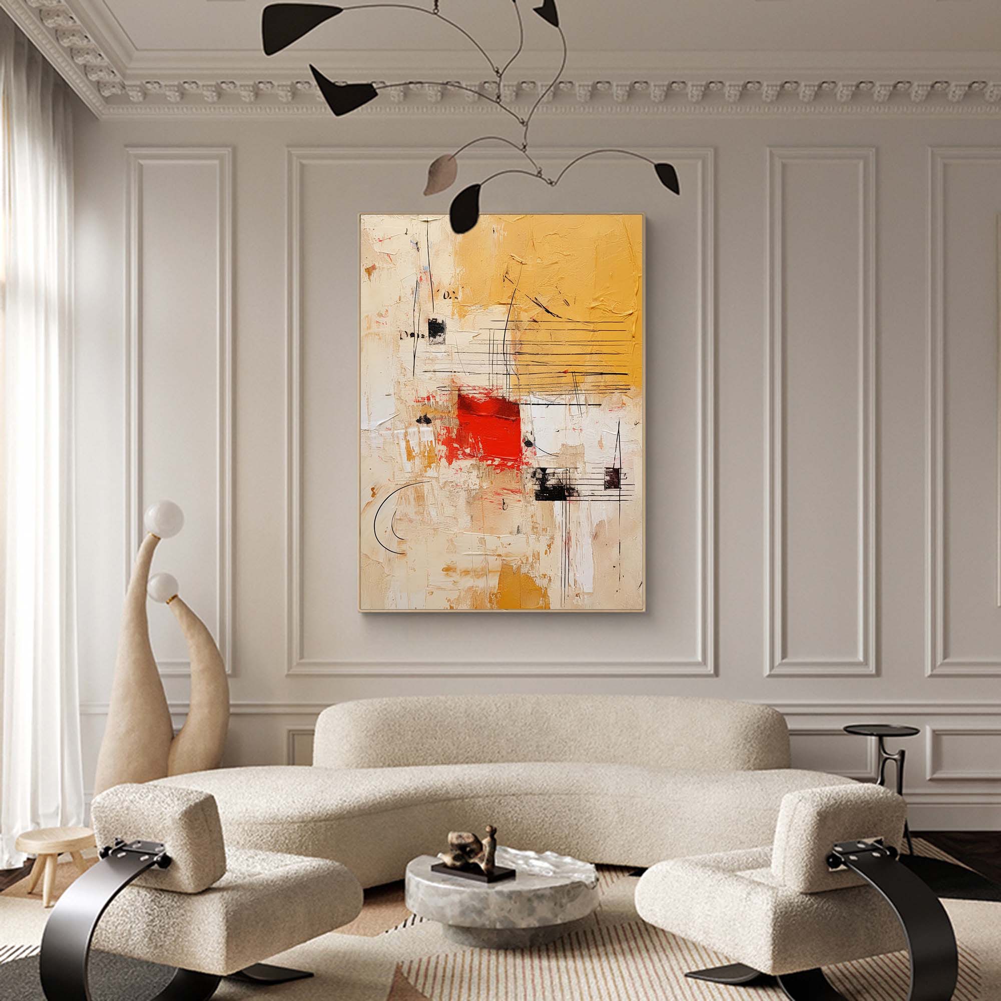 Bold Abstract Geometric Canvas