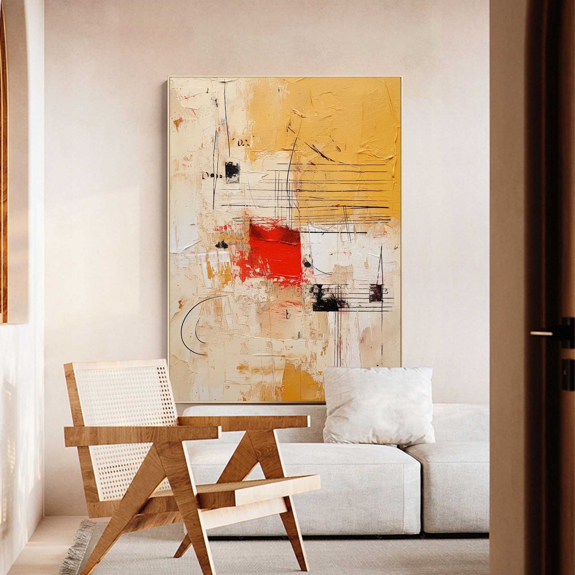 Bold Abstract Geometric Canvas