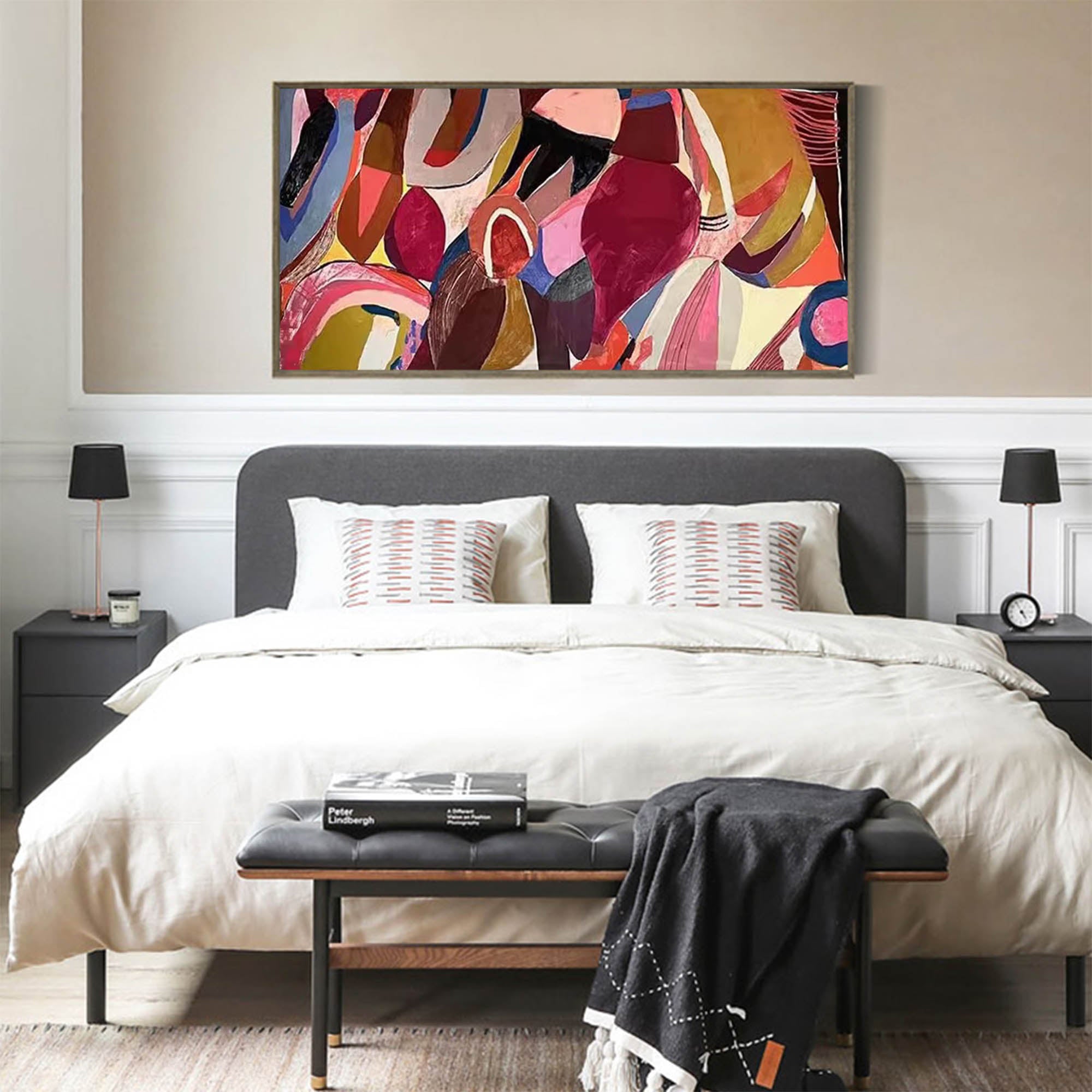 Vibrant Abstract Shapes Painting