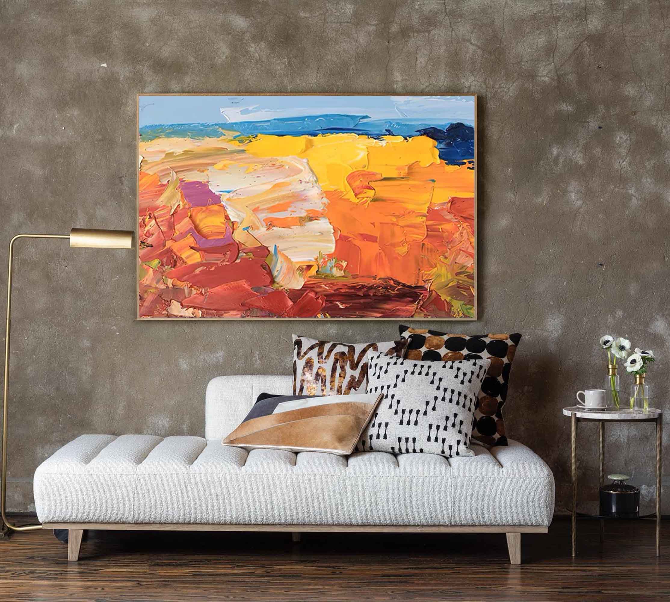 Bold Landscape Abstract Oil Art