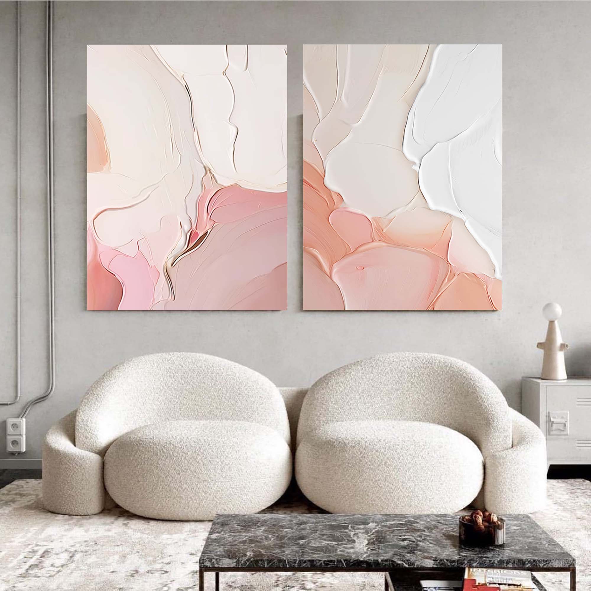 Blush Tones Minimalist Art Set