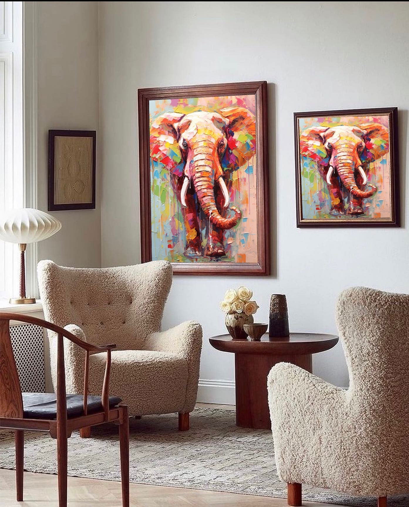 Radiant Elephant in Vivid Colors