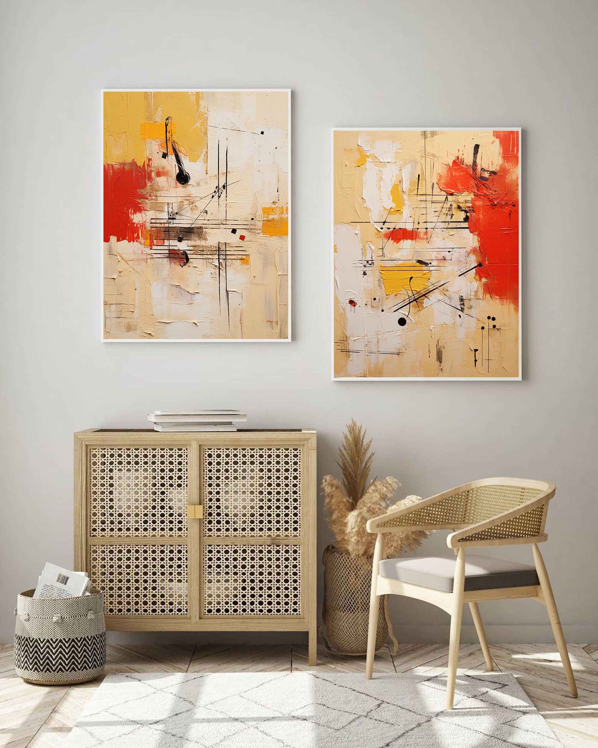 Vibrant Abstract Geometric Set