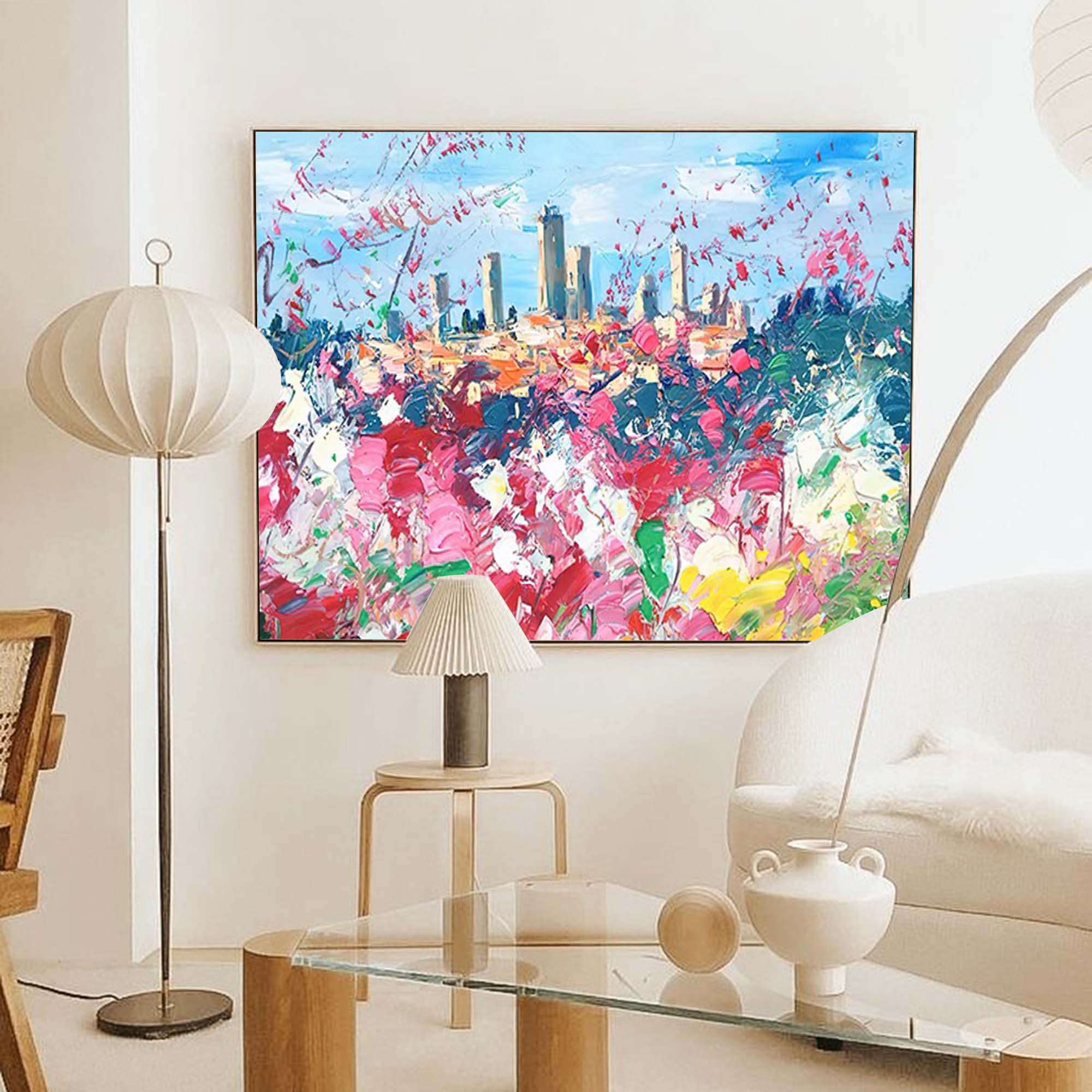 Colorful Landscape Palette Knife Art