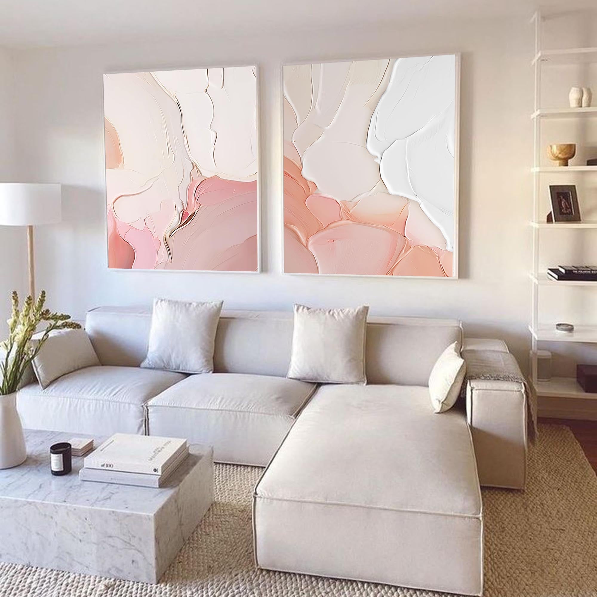 Blush Tones Minimalist Art Set